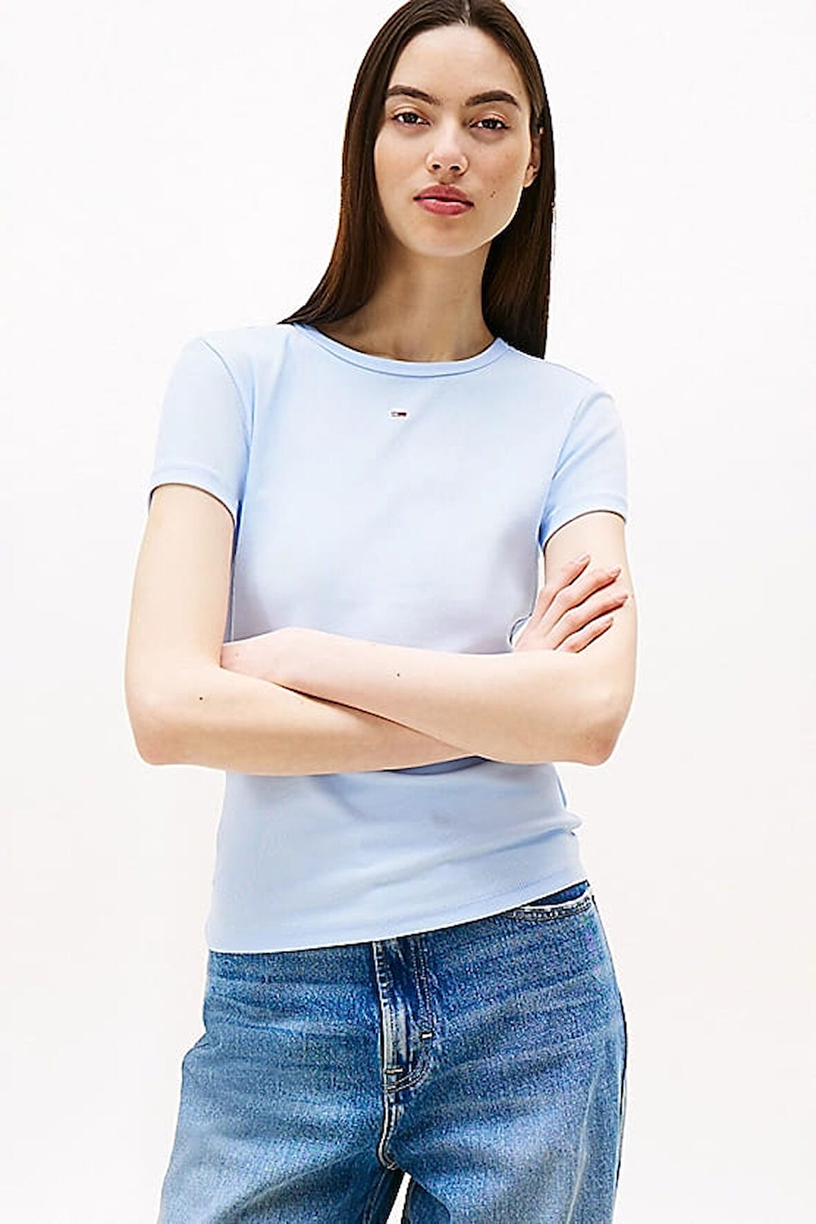 Kadın Tjw Slim T-Shirt - Açık Mavi | M