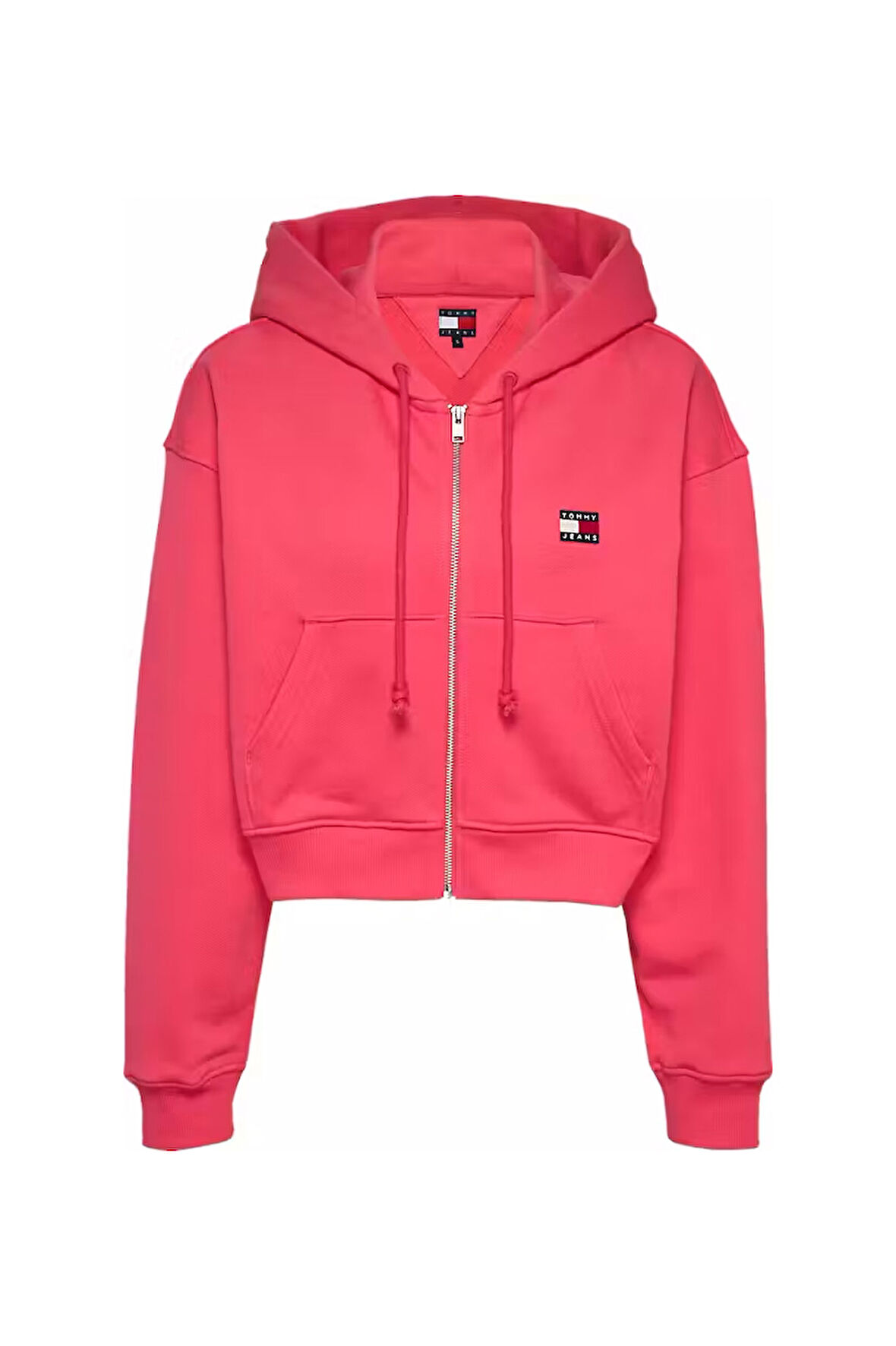 Kadın Tjw Fermuarlı Kapüşonlu Sweatshirt - Pembe | S