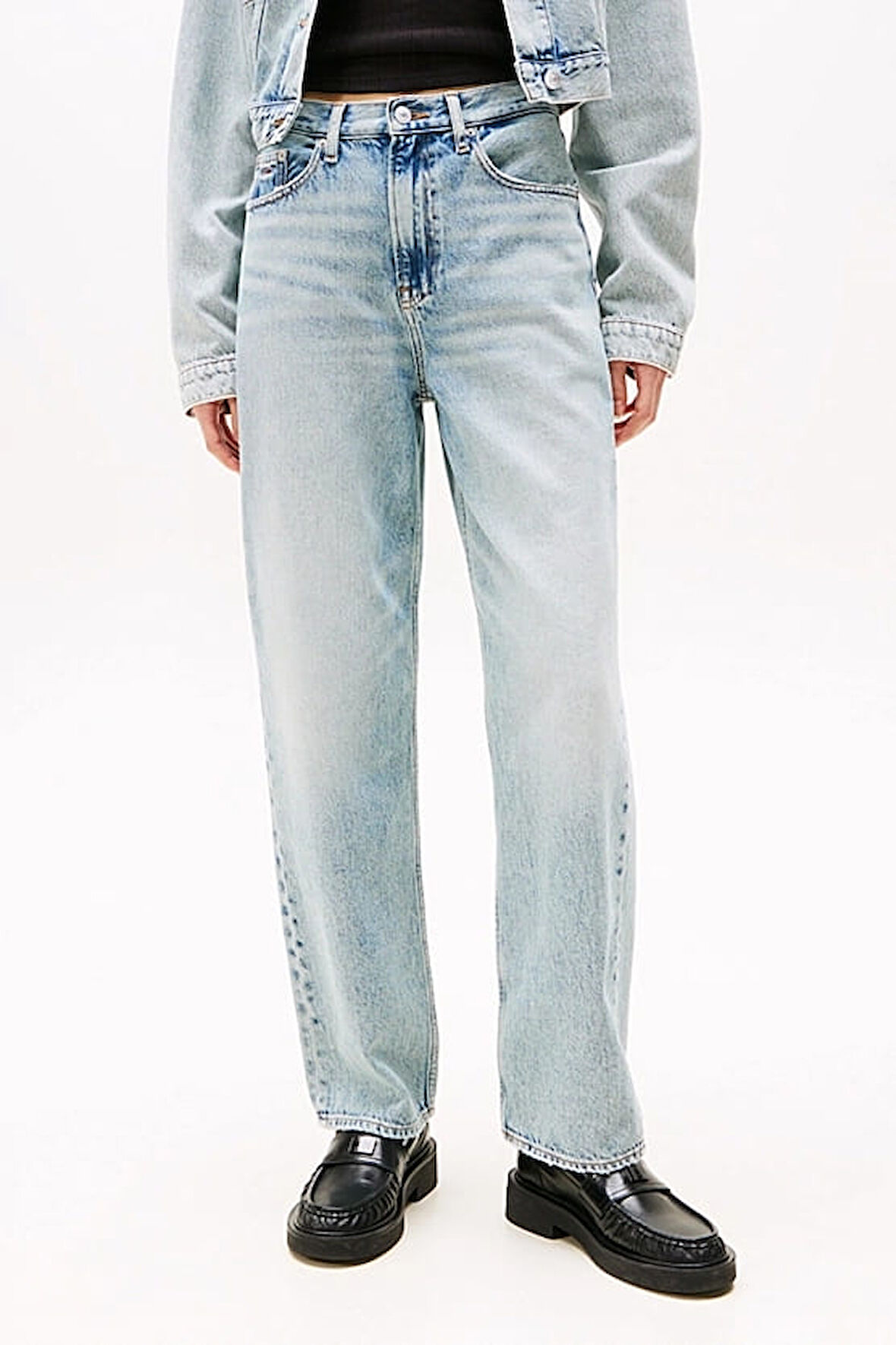 Kadın Th Layla Yüksek Bel Düz Paça Jeans - Açık Mavi | 30/28