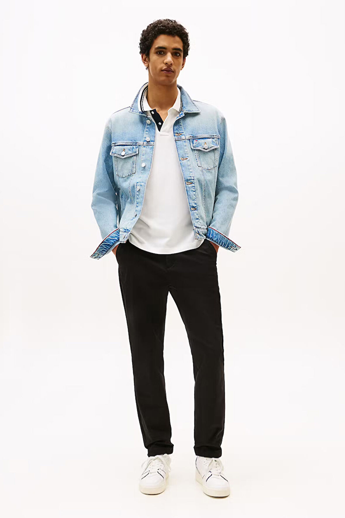 Erkek Slim Fit Chino Pantolon – Siyah | 31/32