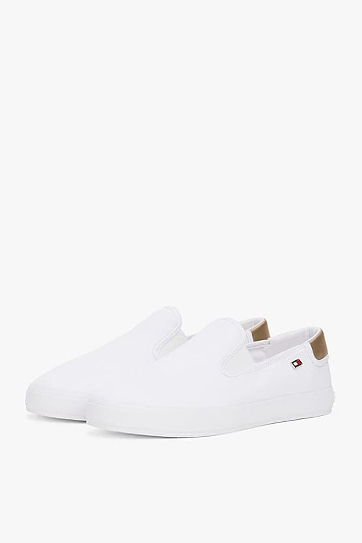 Kadın Th Canvas Slip-On Sneakers - Beyaz | 38