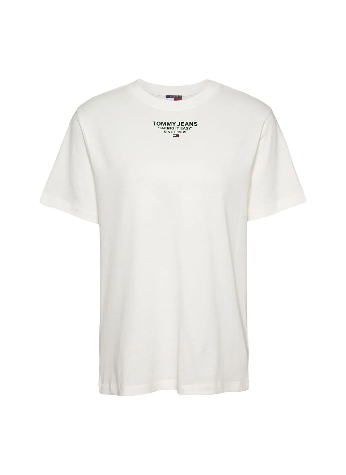 Beyaz Kadın Normal T-Shirt DW0DW21341YBL