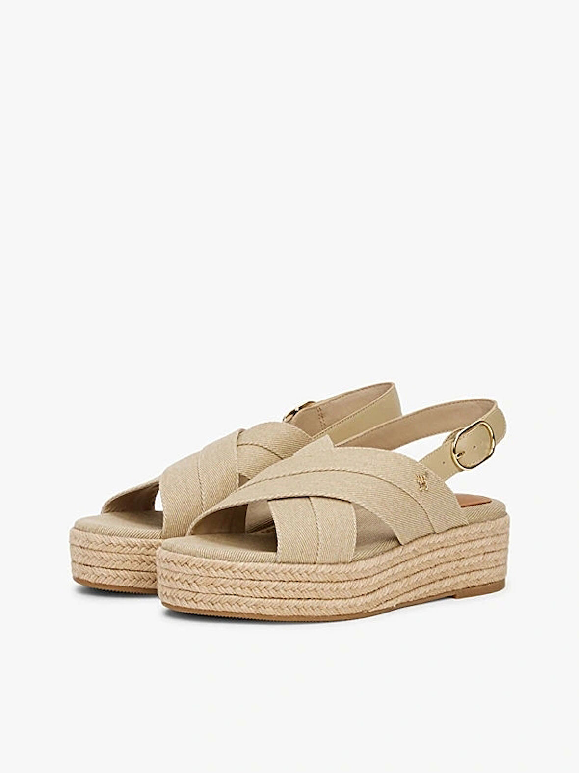 DENIM ESPADRILLE PLATFORM SANDAL