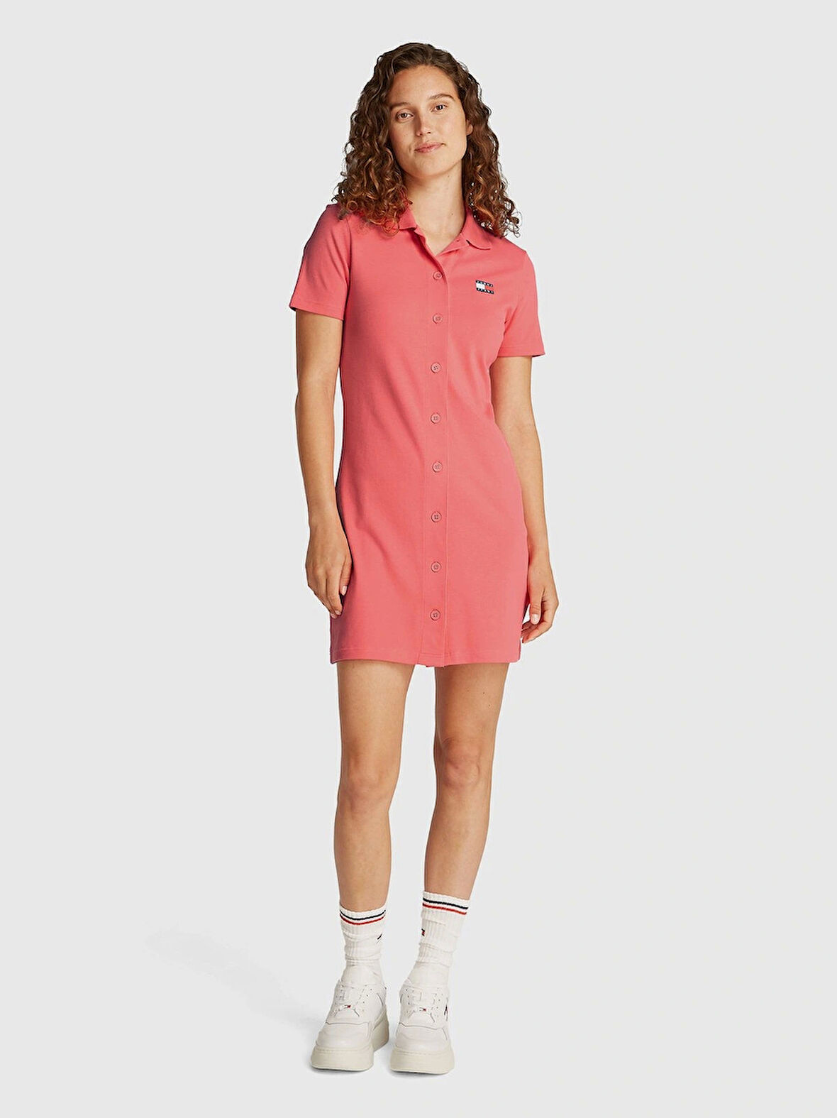 Tommy Jeans  Kadın Pembe Elbise