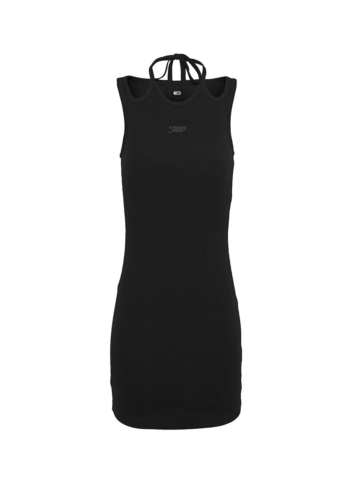 Tommy Jeans Klasik Yaka Siyah Kısa Kadın Elbise DW0DW20331BDS