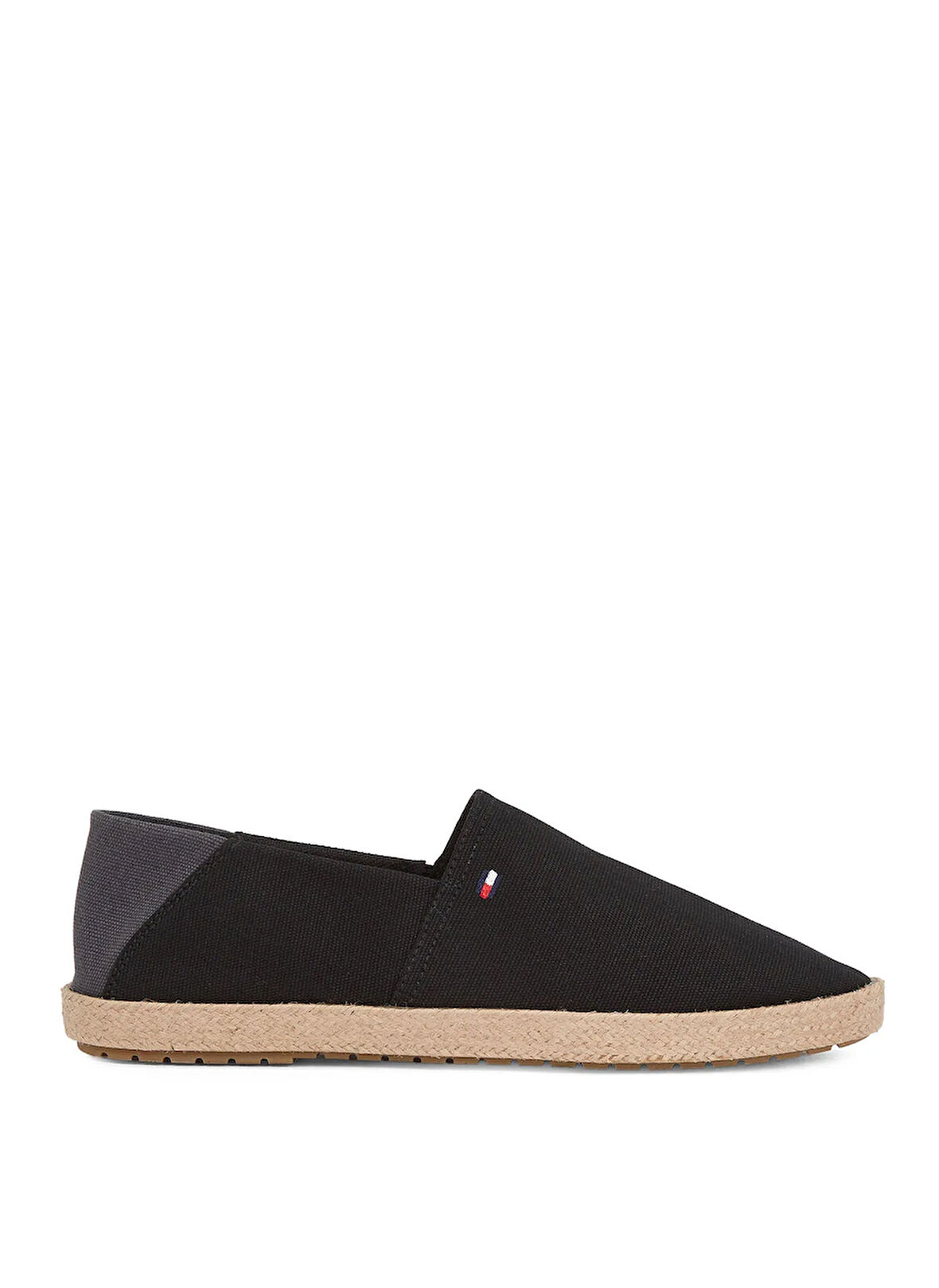 Tommy Hilfiger Siyah Erkek Espadril HILFIGER ESPADRILLE CORE TEXTILE