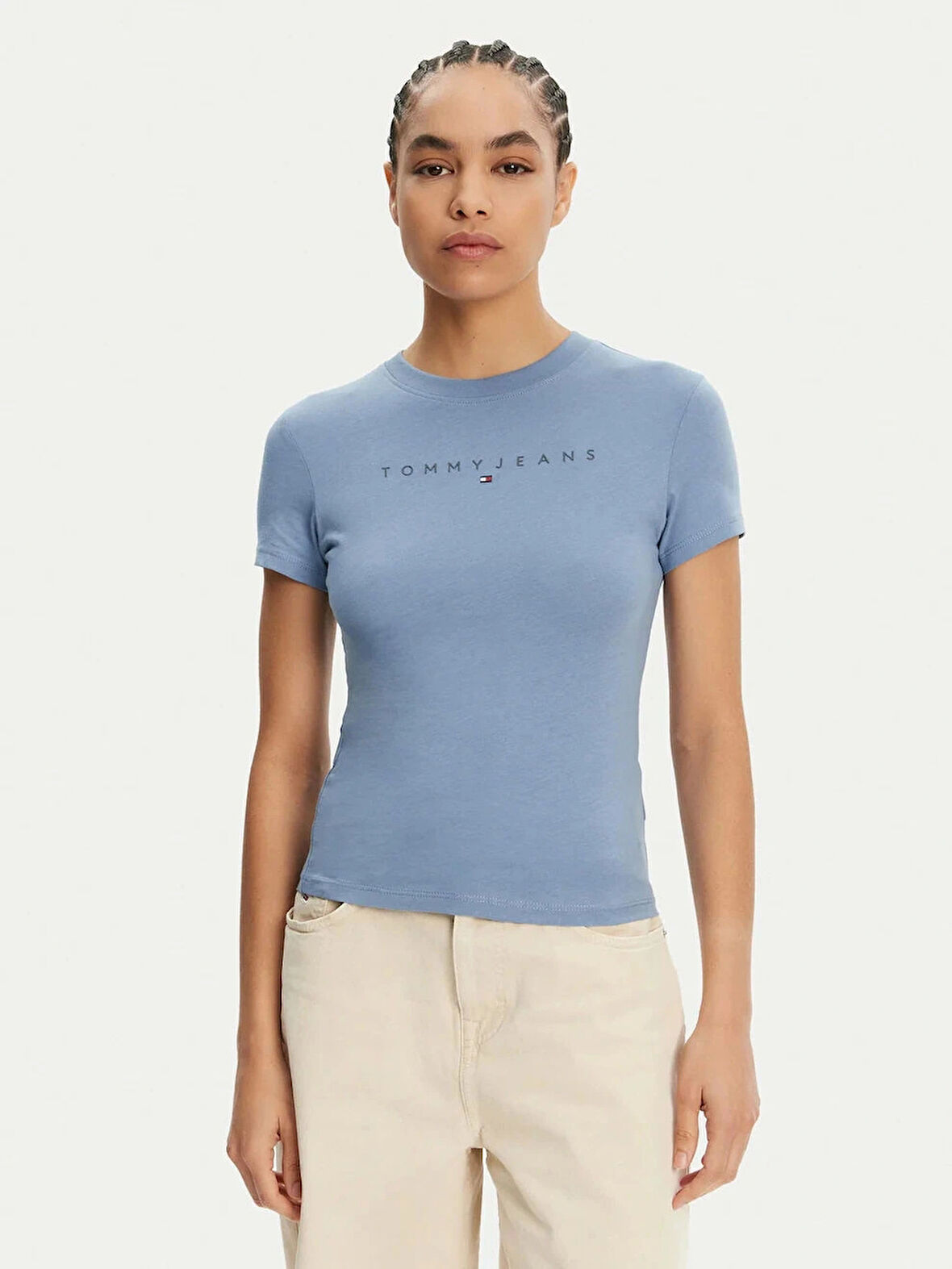Tommy Jeans Kadın  Mavi T-Shirt