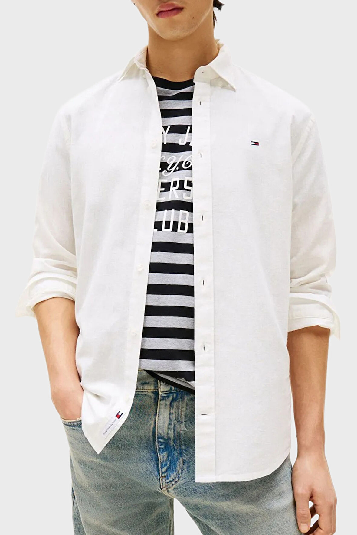 Tommy Jeans Erkek Gömlek DM0DM20875 YBL