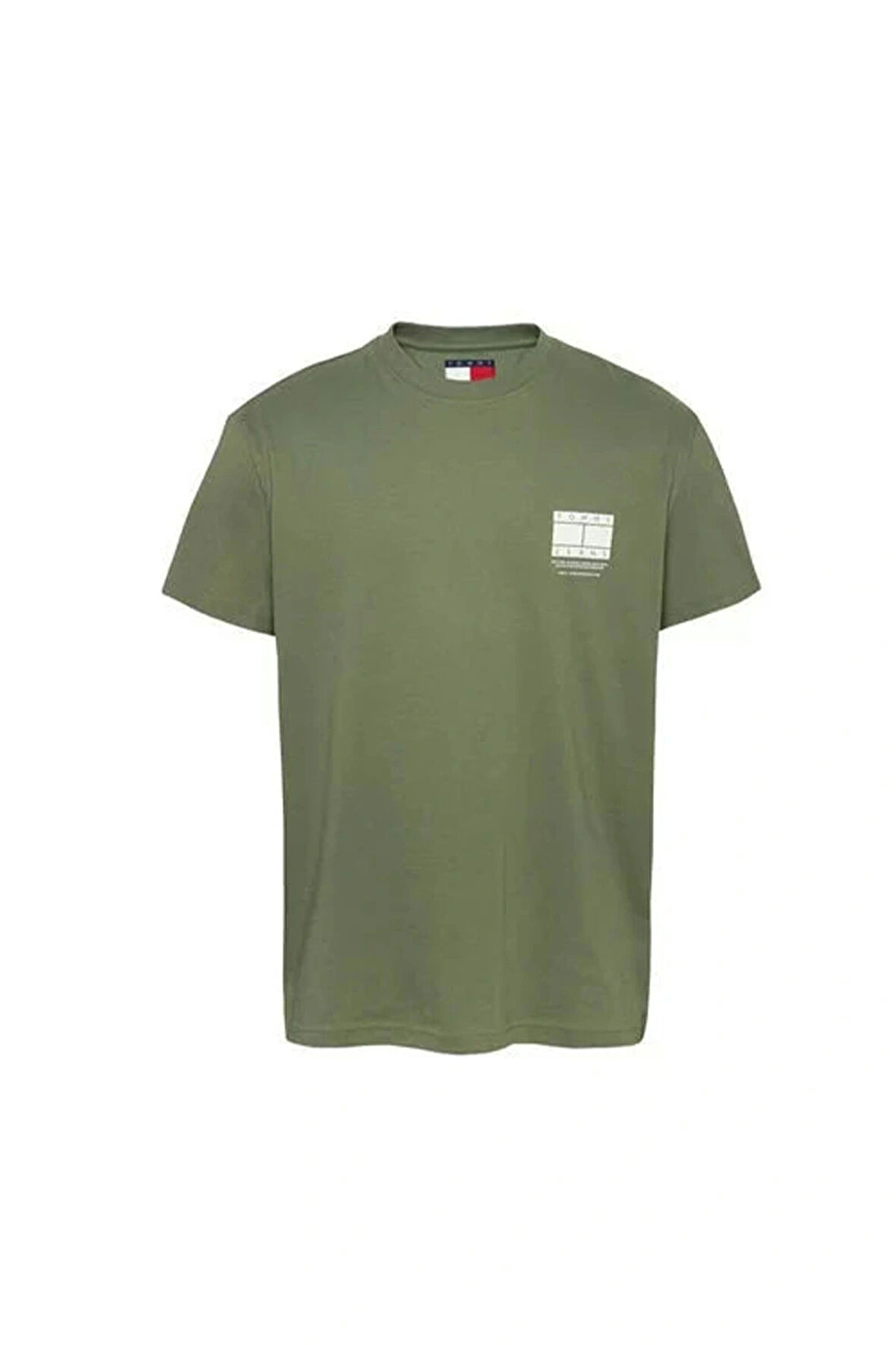 Tommy  Hilfiger Erkek  Yeşil Logolu T-Shirt