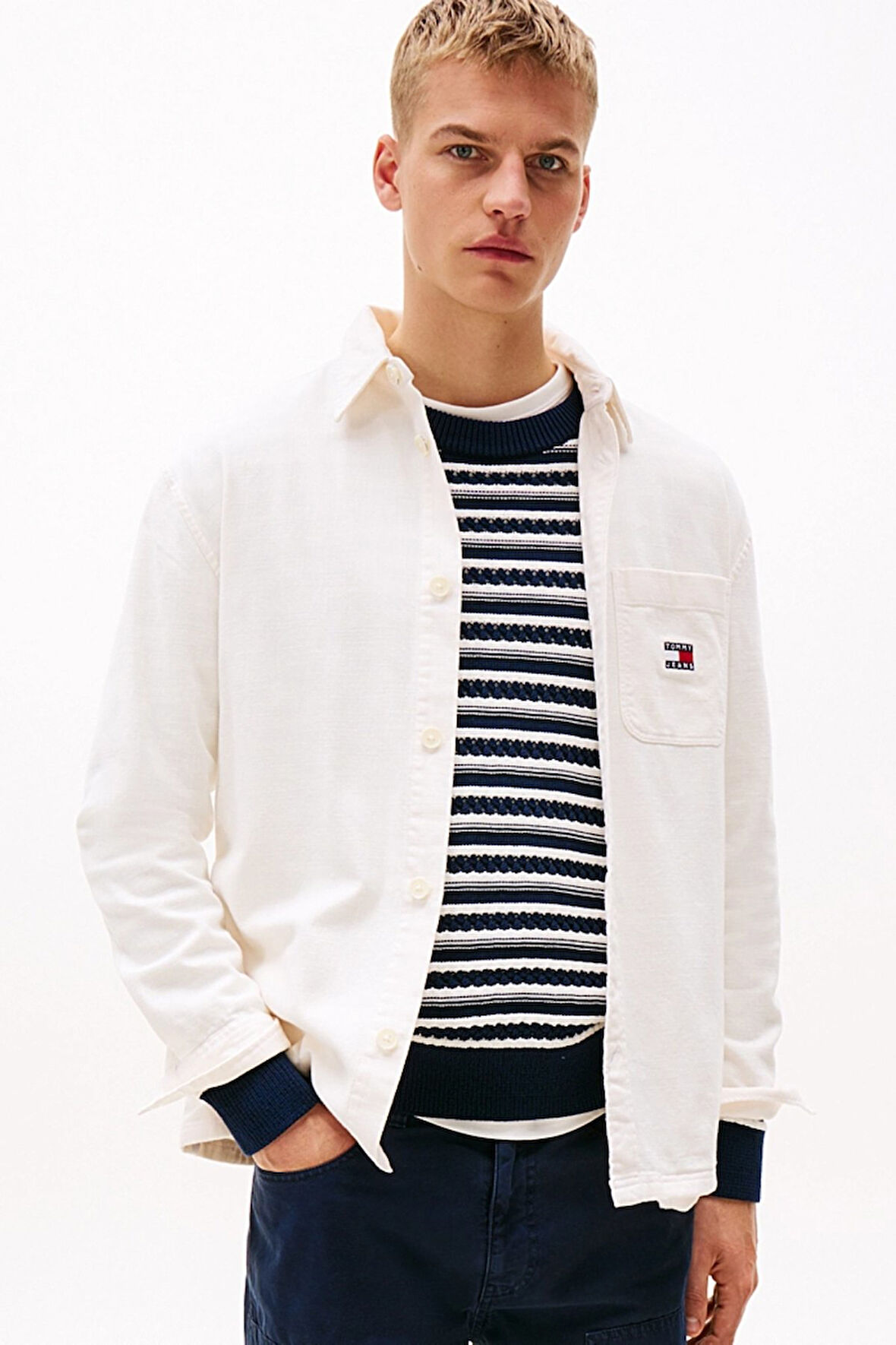 Tommy Jeans Erkek Gömlek-DM0DM20874