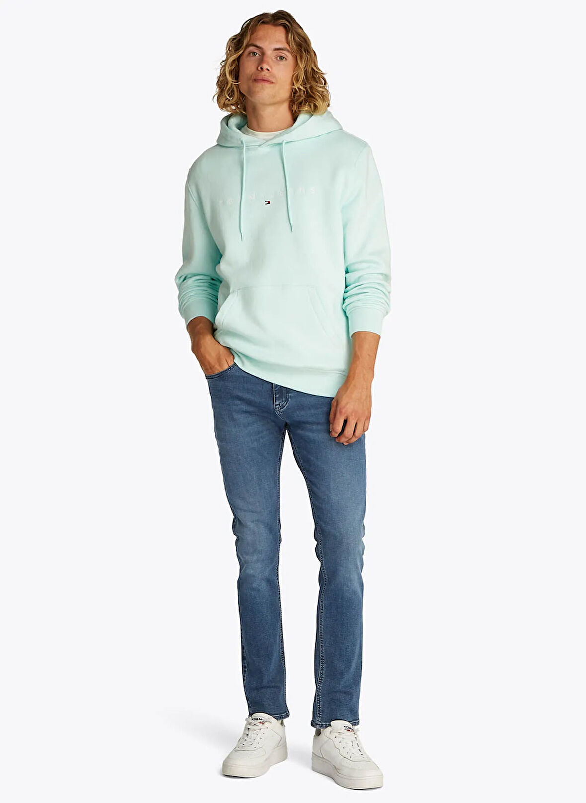Tommy Jeans Normal Bel Slim Fit Erkek Denim Pantolon DM0DM210061BZ SCANTON SLIM BI1267