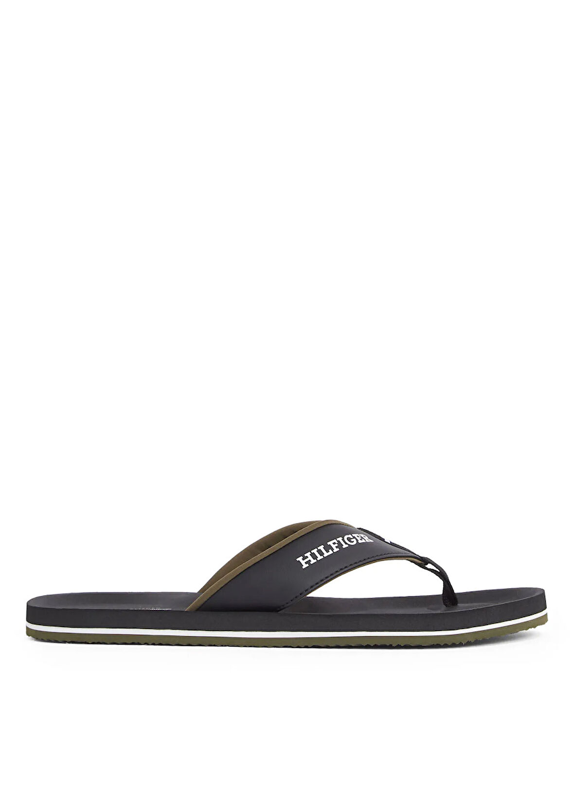 Tommy Hilfiger Siyah Erkek Plaj Terliği PADDED COMFORT HILFIGER B SANDAL