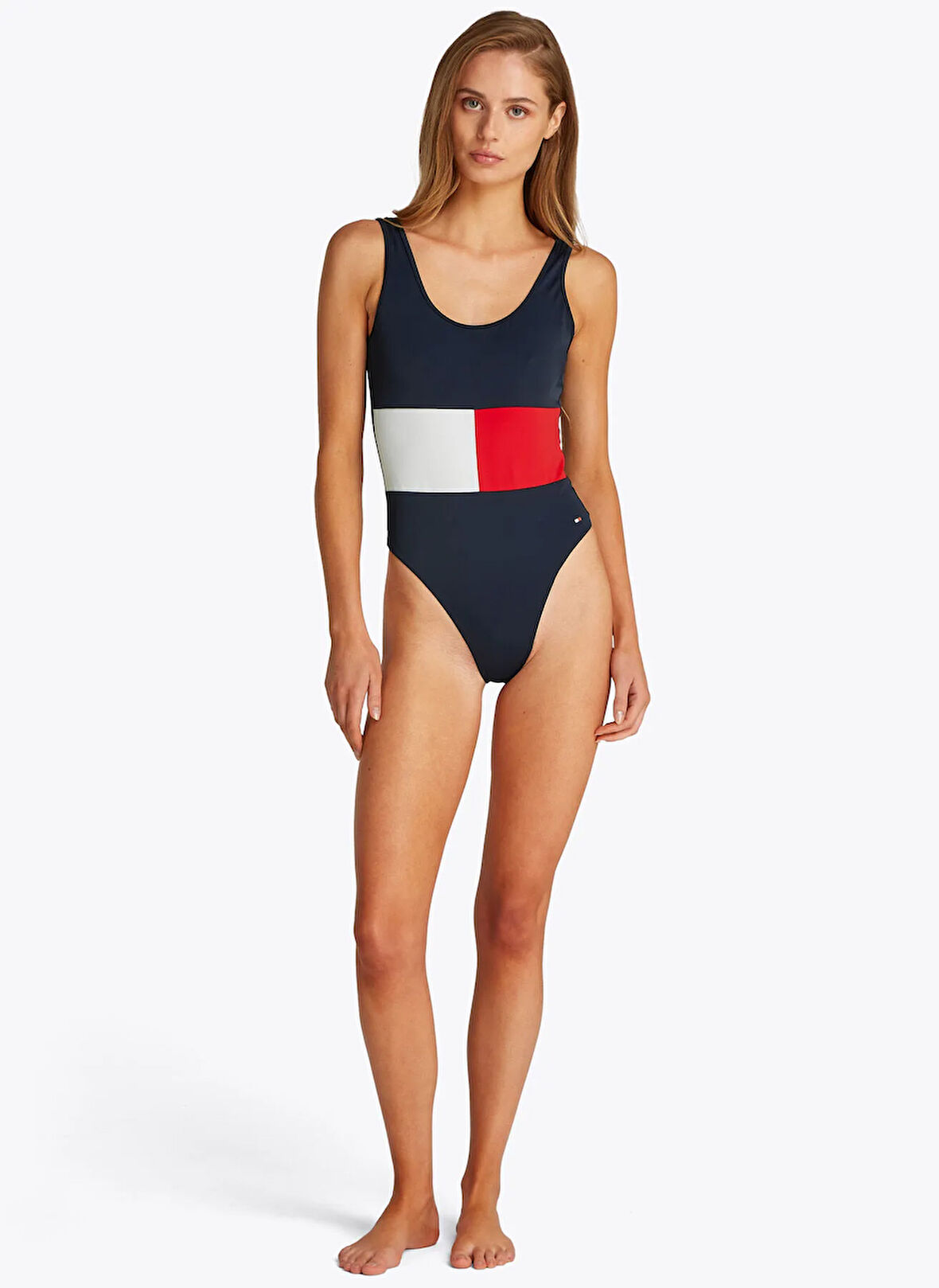 Tommy Hilfiger Mavi Kadın Mayo UW0UW05853C1G