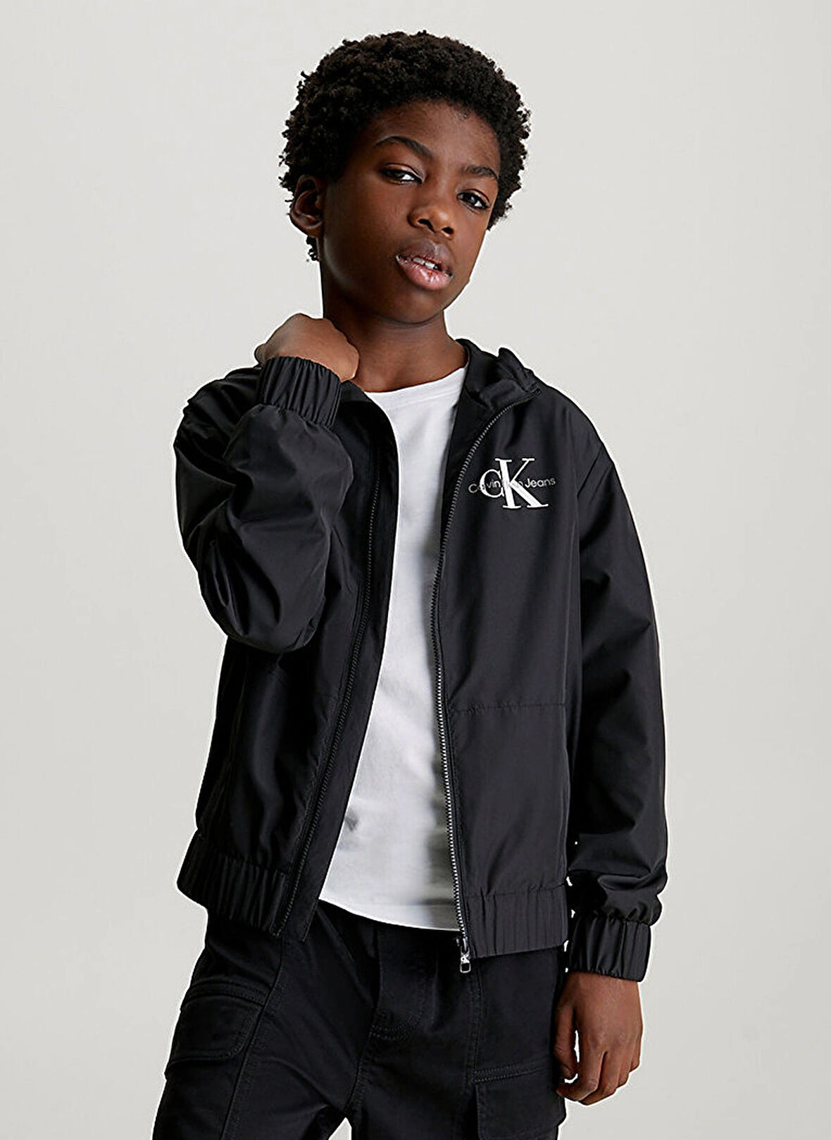 Calvin Klein Siyah Erkek Çocuk  Mont IB0IB02174BEH