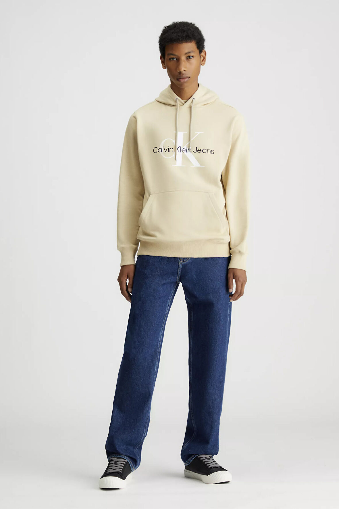 Erkek SEASONAL MONOLOGO REGULAR Sweatshirt-Bej | XL