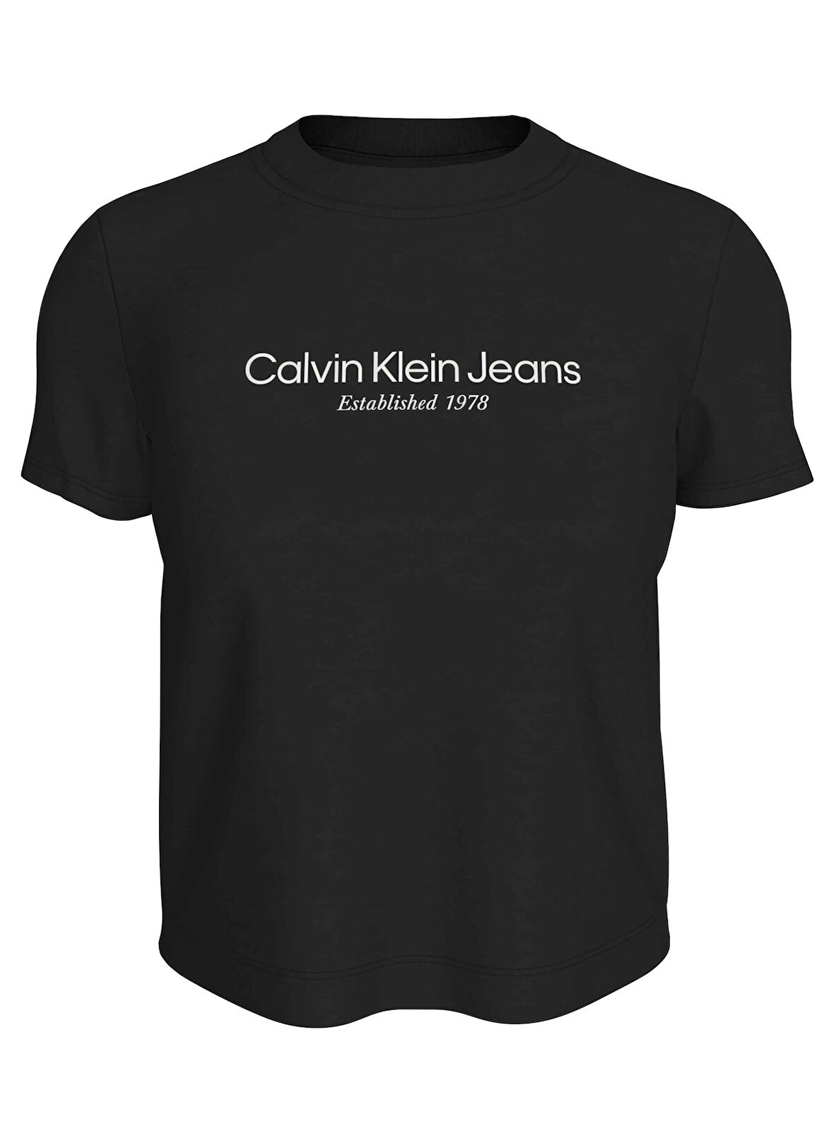 Calvin Klein Jeans Yuvarlak Yaka Baskılı Siyah Kadın T-Shirt J20J224914BEH