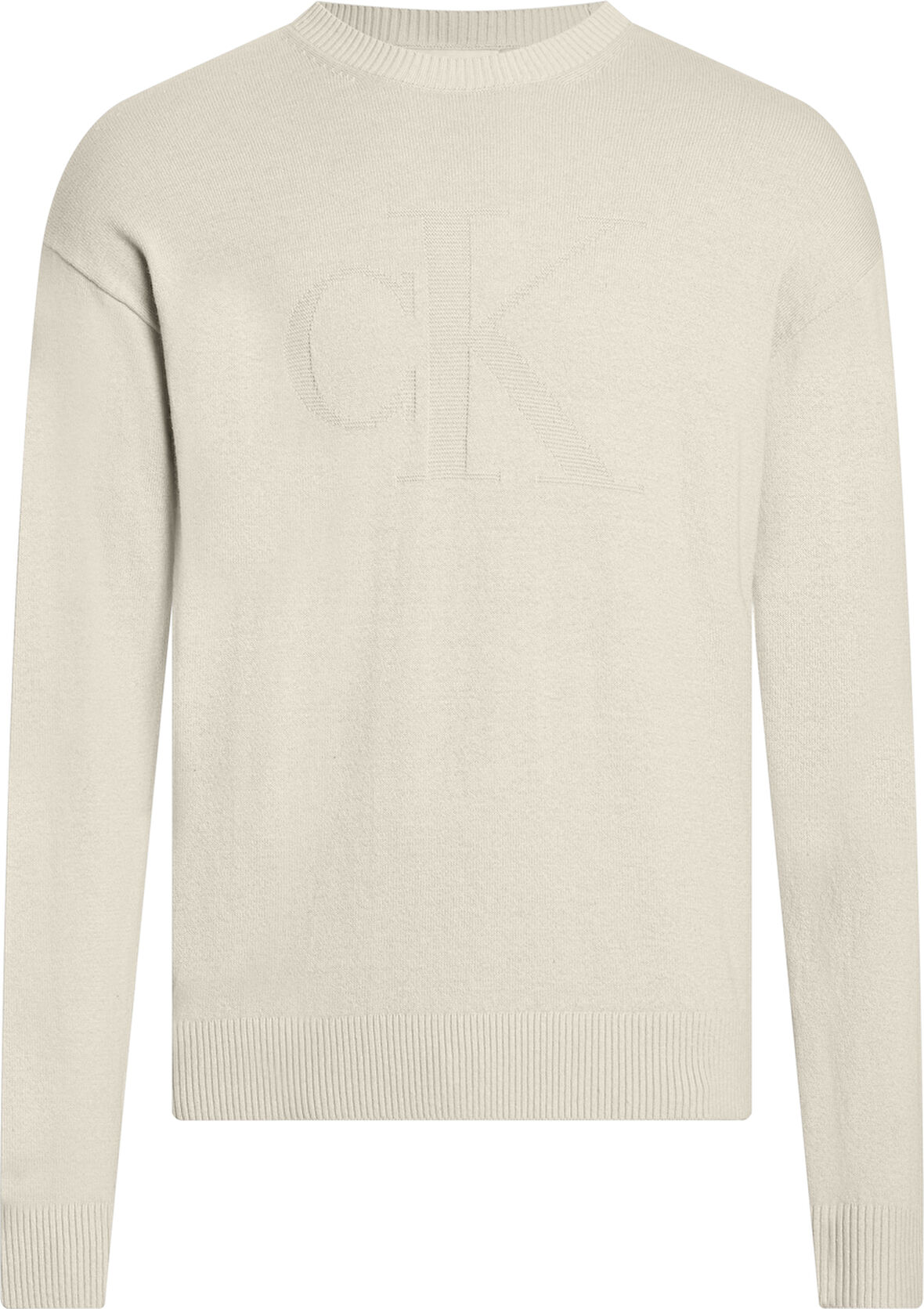 CALVIN KLEIN CK INTARSIA MIX STITCH SWEATER Kazak