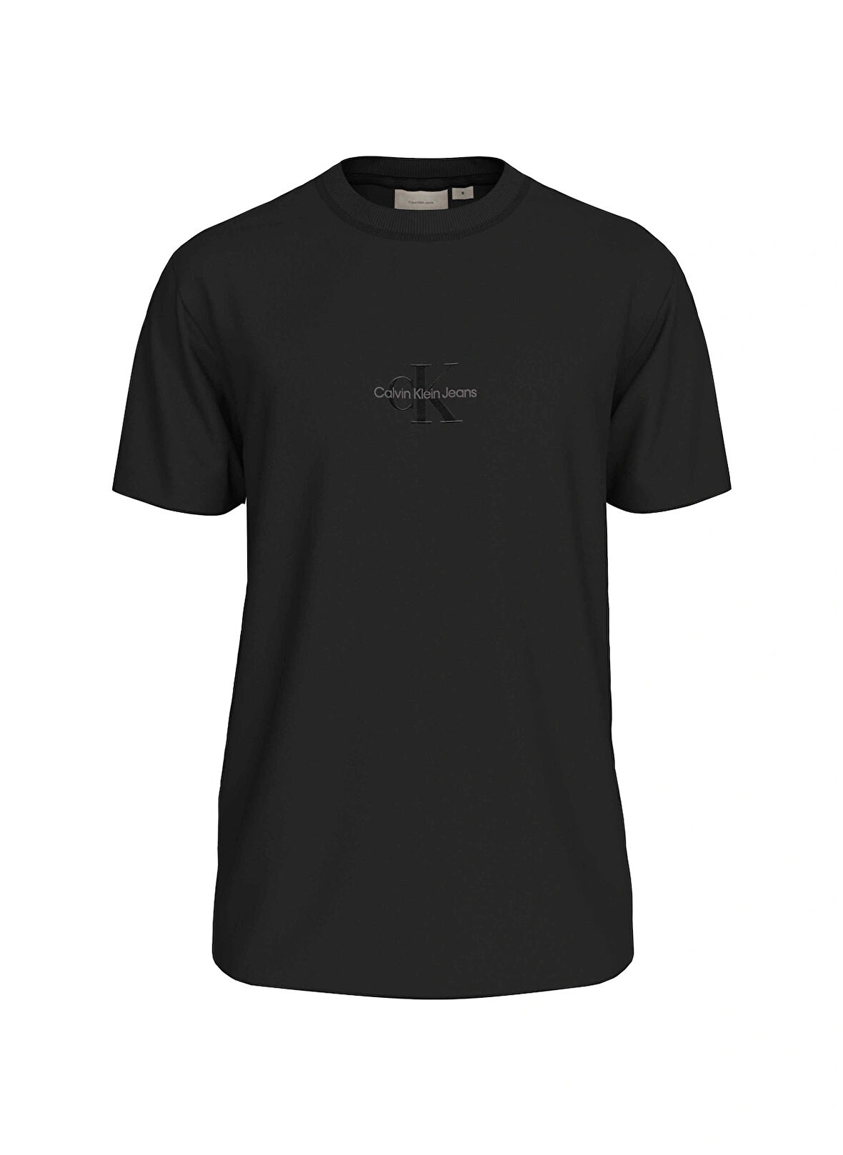 Calvin Klein Jeans Bisiklet Yaka Nakışlı Siyah Erkek T-Shirt J30J3256490GM MONOLOGO TEE