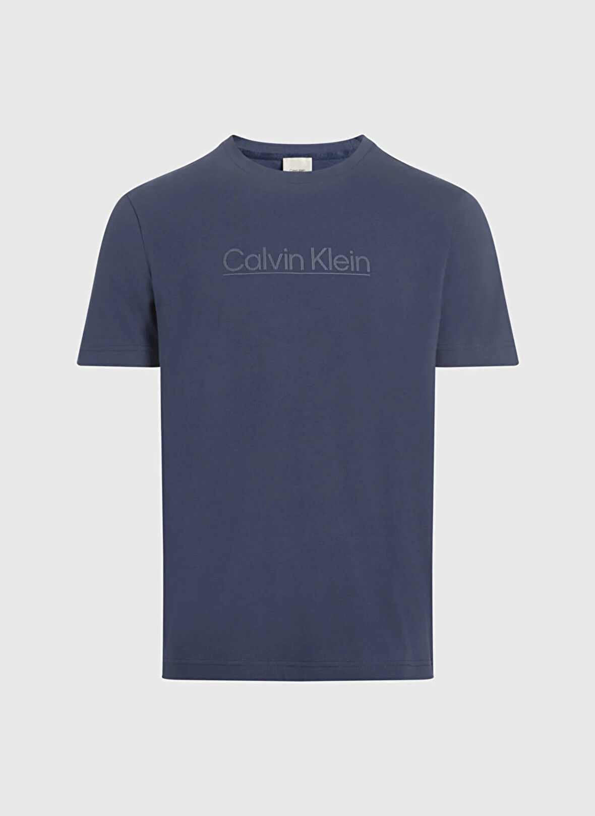 Calvin Klein Bisiklet Yaka Lacivert Erkek T-Shirt K10K113587PPK