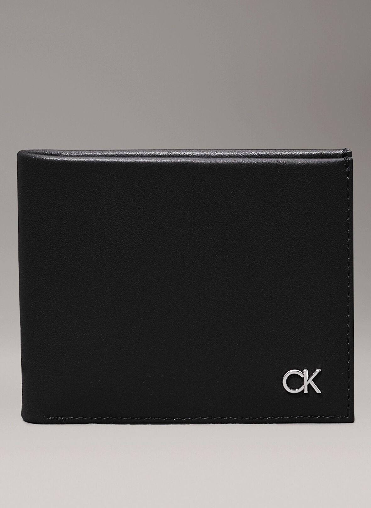 Calvin Klein Siyah Erkek Cüzdan METAL CK BIFOLD 6CC W/BILL