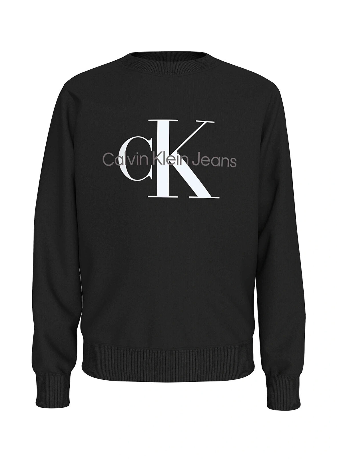 Calvin Klein Baskılı Erkek Siyah Sweatshırt IU0IU00675BEH