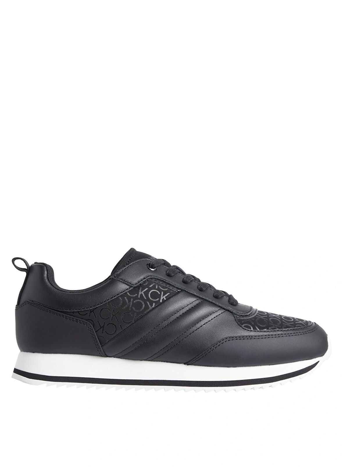 Calvin Klein Siyah Erkek Sneaker LOW TOP LACE UP REPR MONO