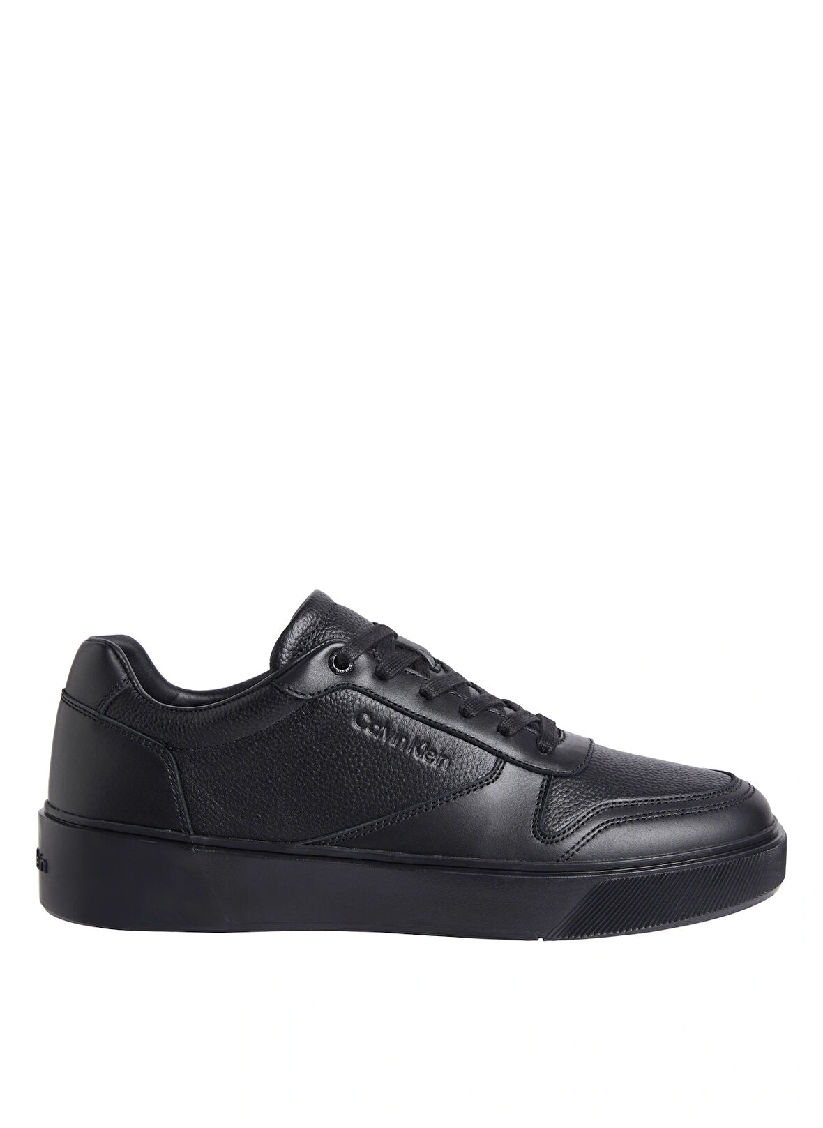 Calvin Klein Siyah Erkek Sneaker LOW TOP LACE UP BSKT LTH