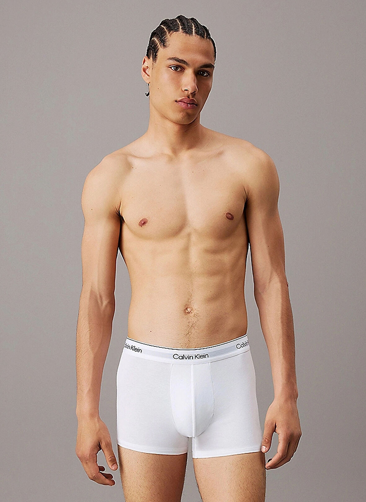 Calvin Klein Beyaz Erkek Boxer 000NB3963A100
