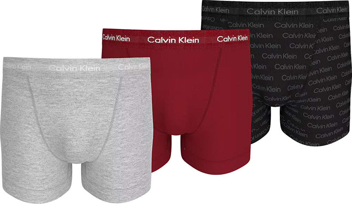 Calvin Klein Erkek Boxer Trunk 3'lü Paket 000NB3056A