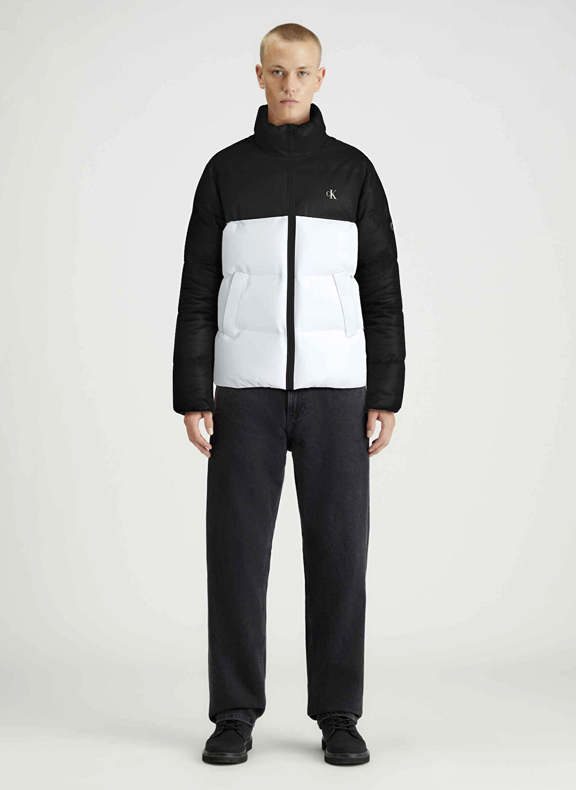 NON DOWN BLOCKING Krem Erkek Mont J30J325584YBI