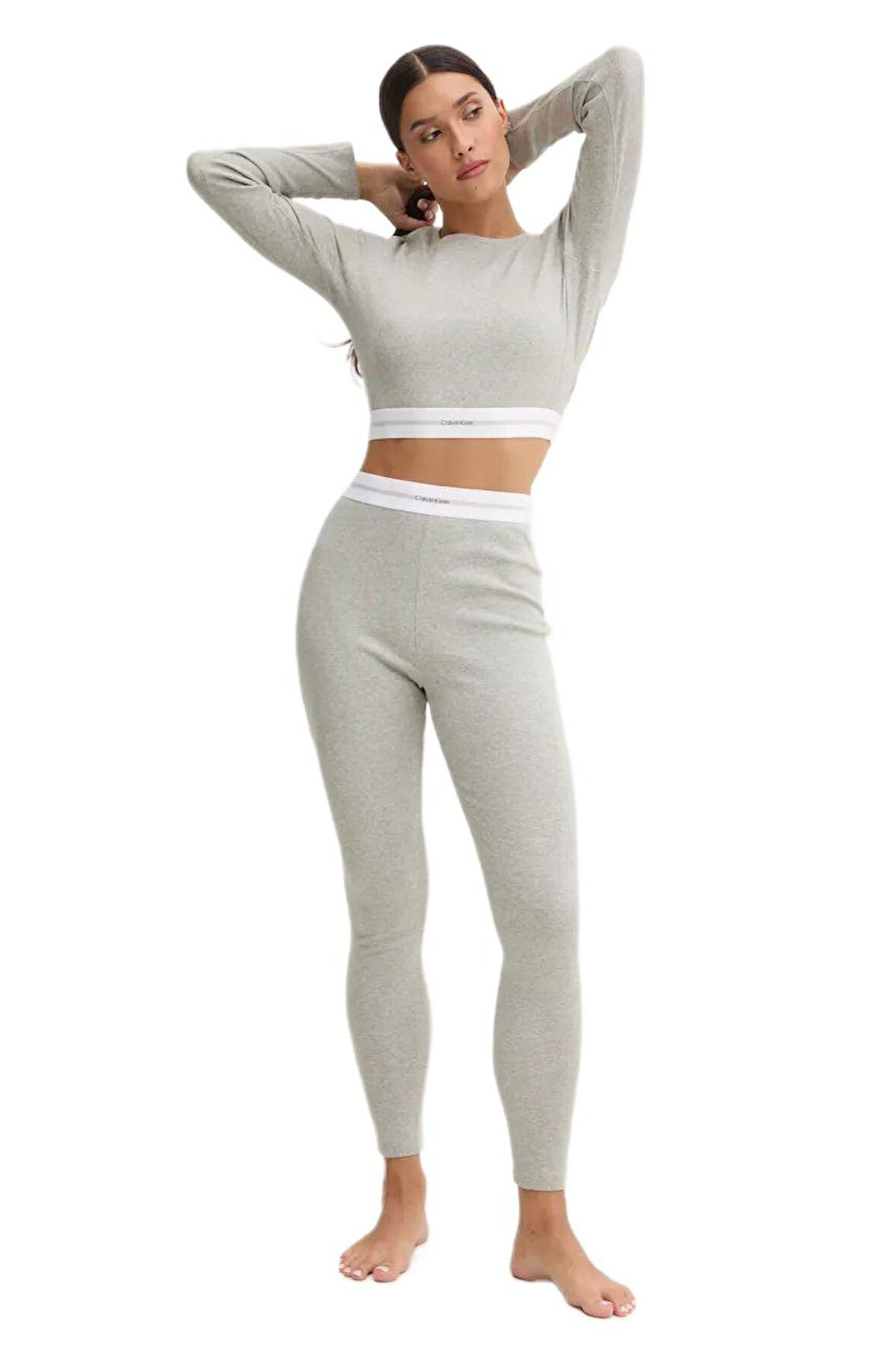 Calvin Klein Kadın Gri Eşofman Altı 000QS7220E