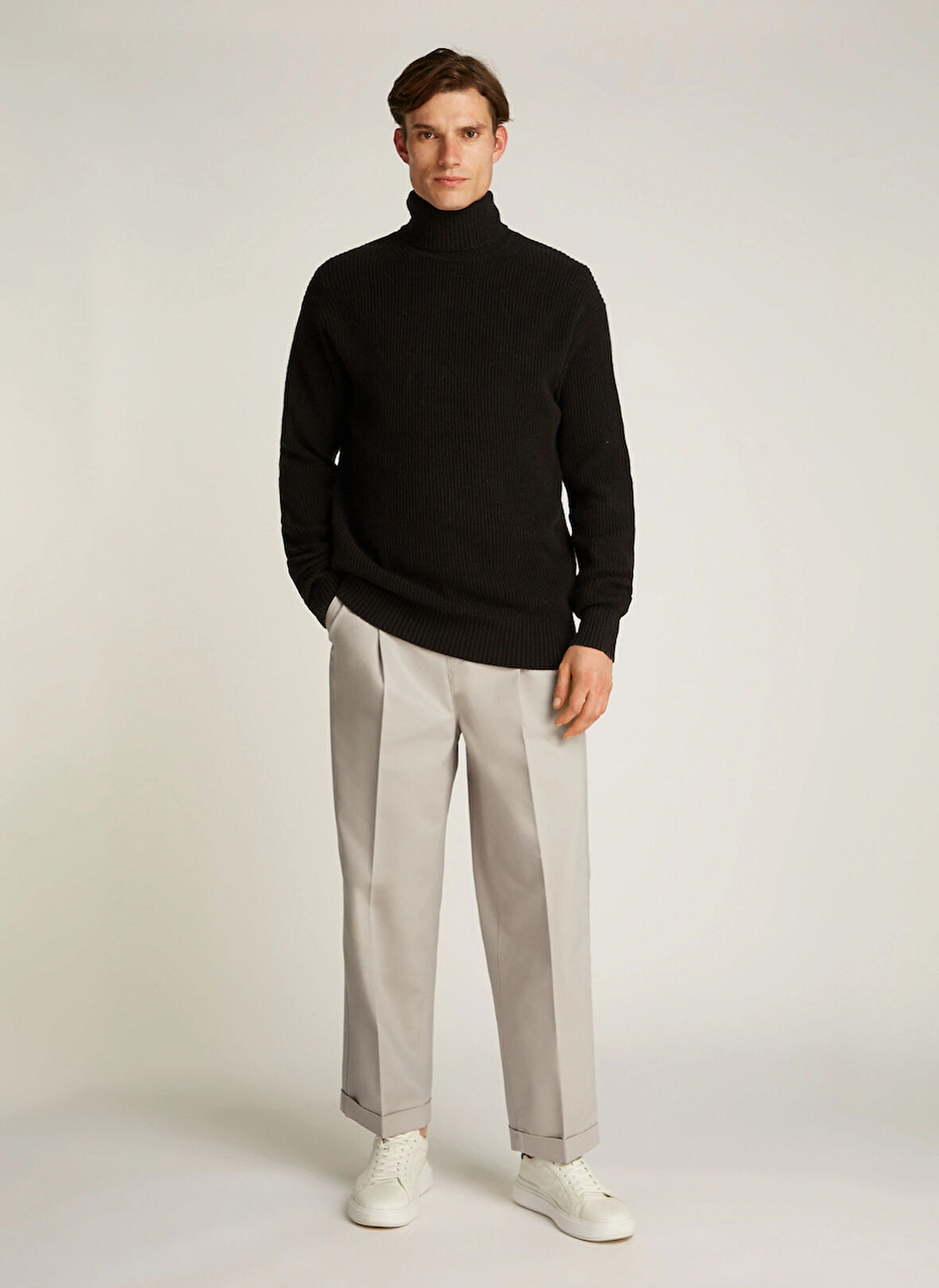 Calvin Klein Jeans Normal Bel Regular Fit Taş Erkek Chino Pantolon J30J326927PAN TAILORED PANT
