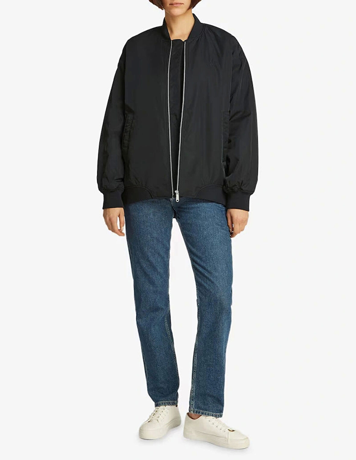 Calvin Klein Jeans Kadın Bomber Siyah Ceket
