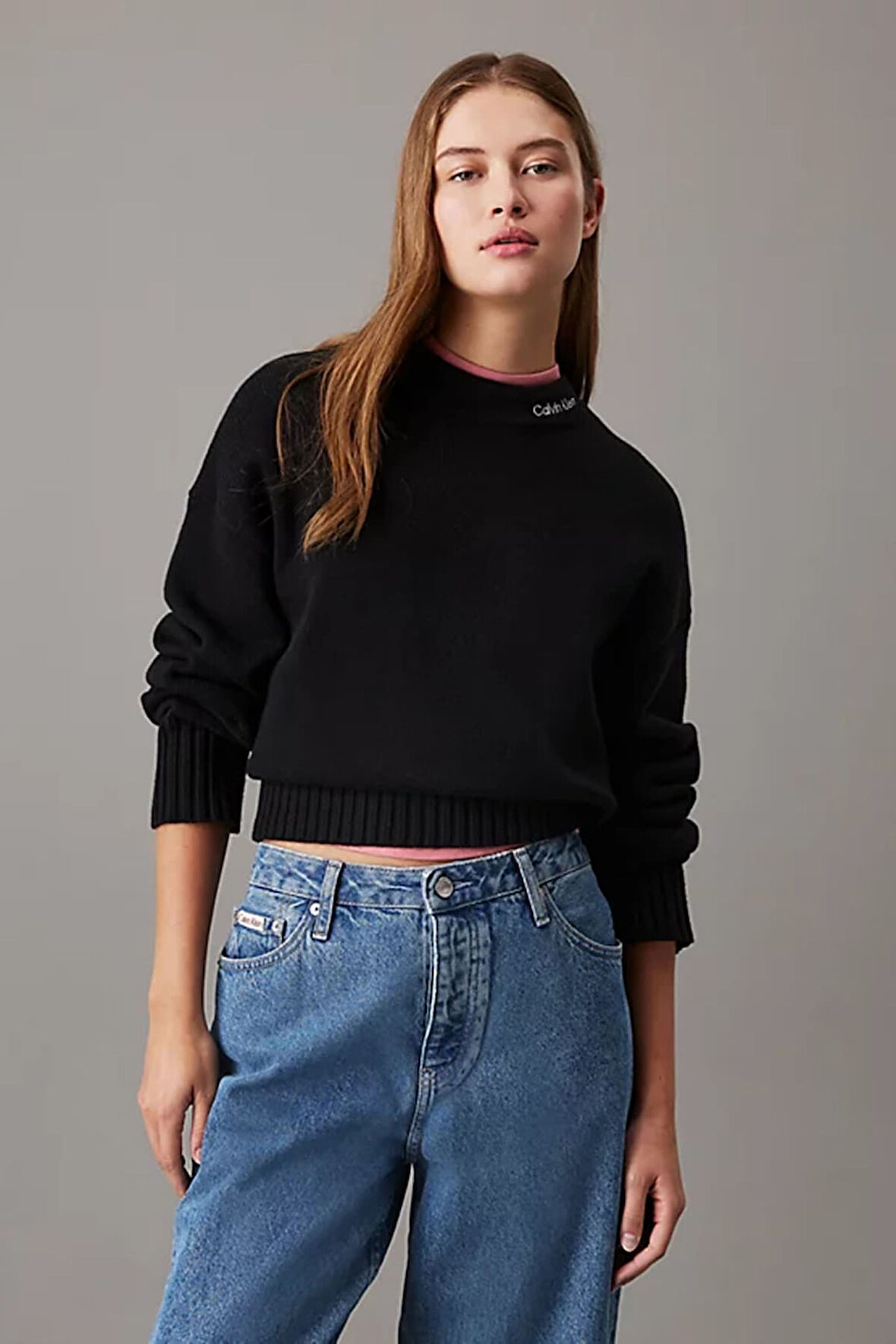 Kadın LOGO EMBRO SWEATER | L