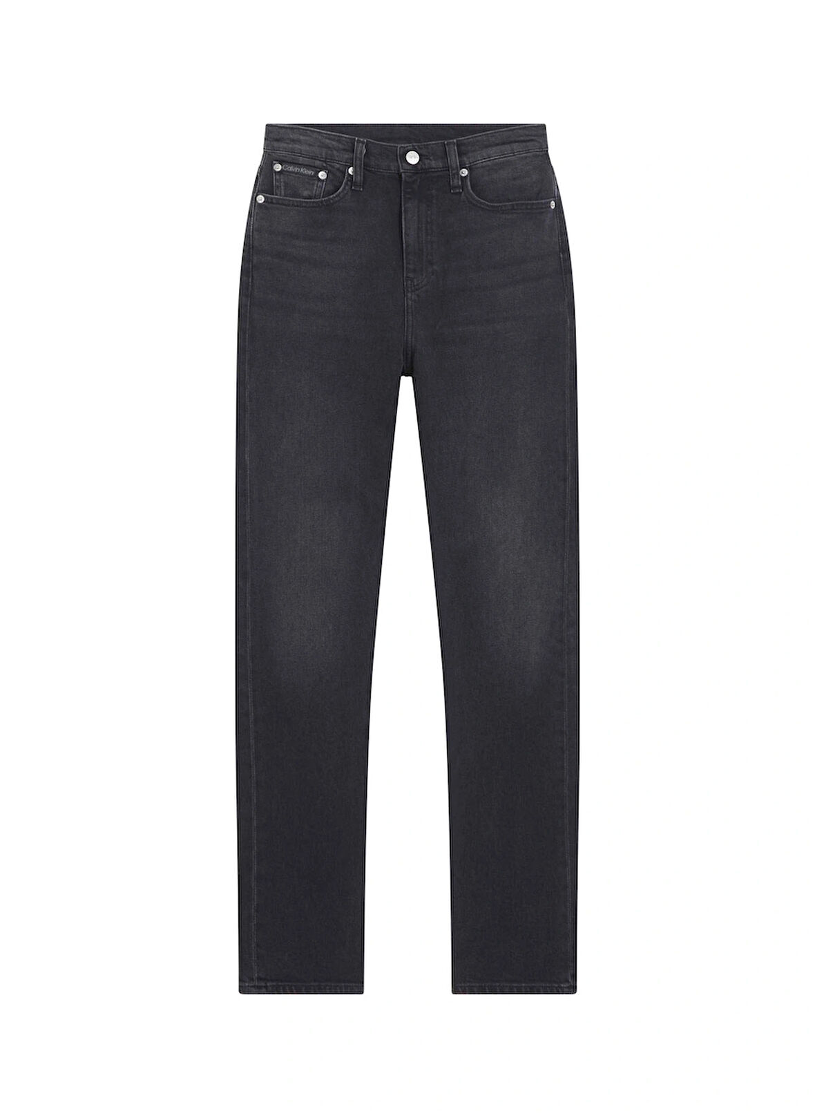 Calvin Klein Jeans Yüksek Bel Straight Paça Antrasit Kadın Denim Pantolon J20J2250131BY