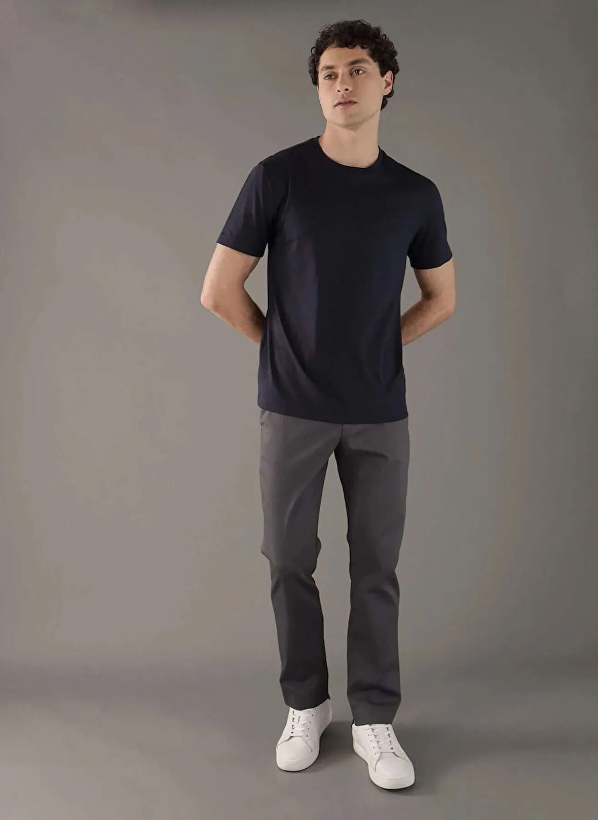 Calvin Klein Mavi Erkek T-Shirt K10K112229CHW