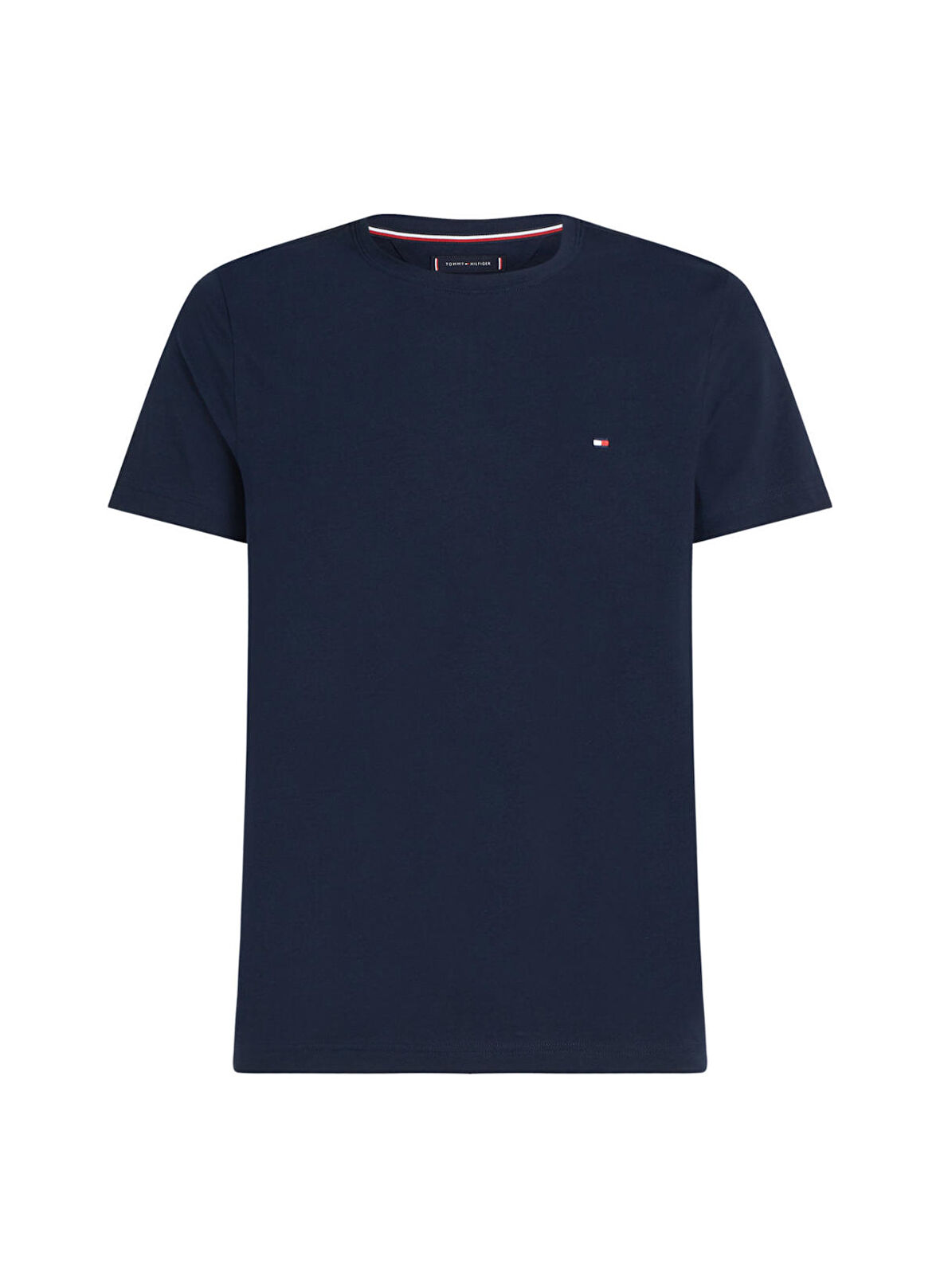 Tommy Hilfiger Bisiklet Yaka Mavi Erkek T-Shirt MW0MW27539DW5