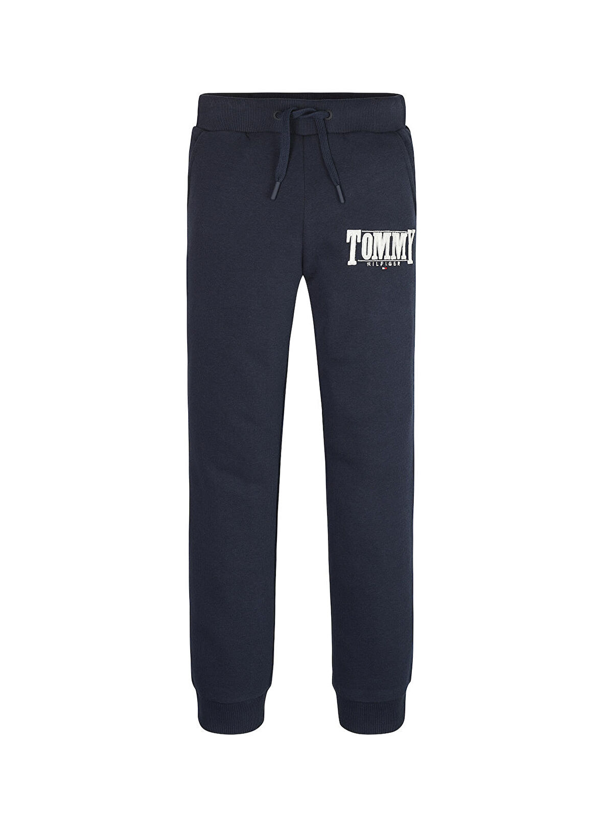 Tommy Hilfiger Dar Paça Mavi Kız Çocuk Eşofman Altı TOMMY SATEEN LOGO SWEATPANTS