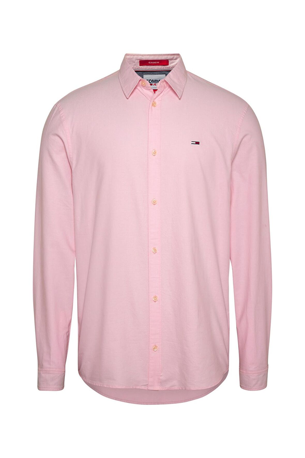 Tommy Jeans Standart Düz Pembe Erkek Gömlek DM0DM15408TG0_TJM CLASSIC OXFORD SH