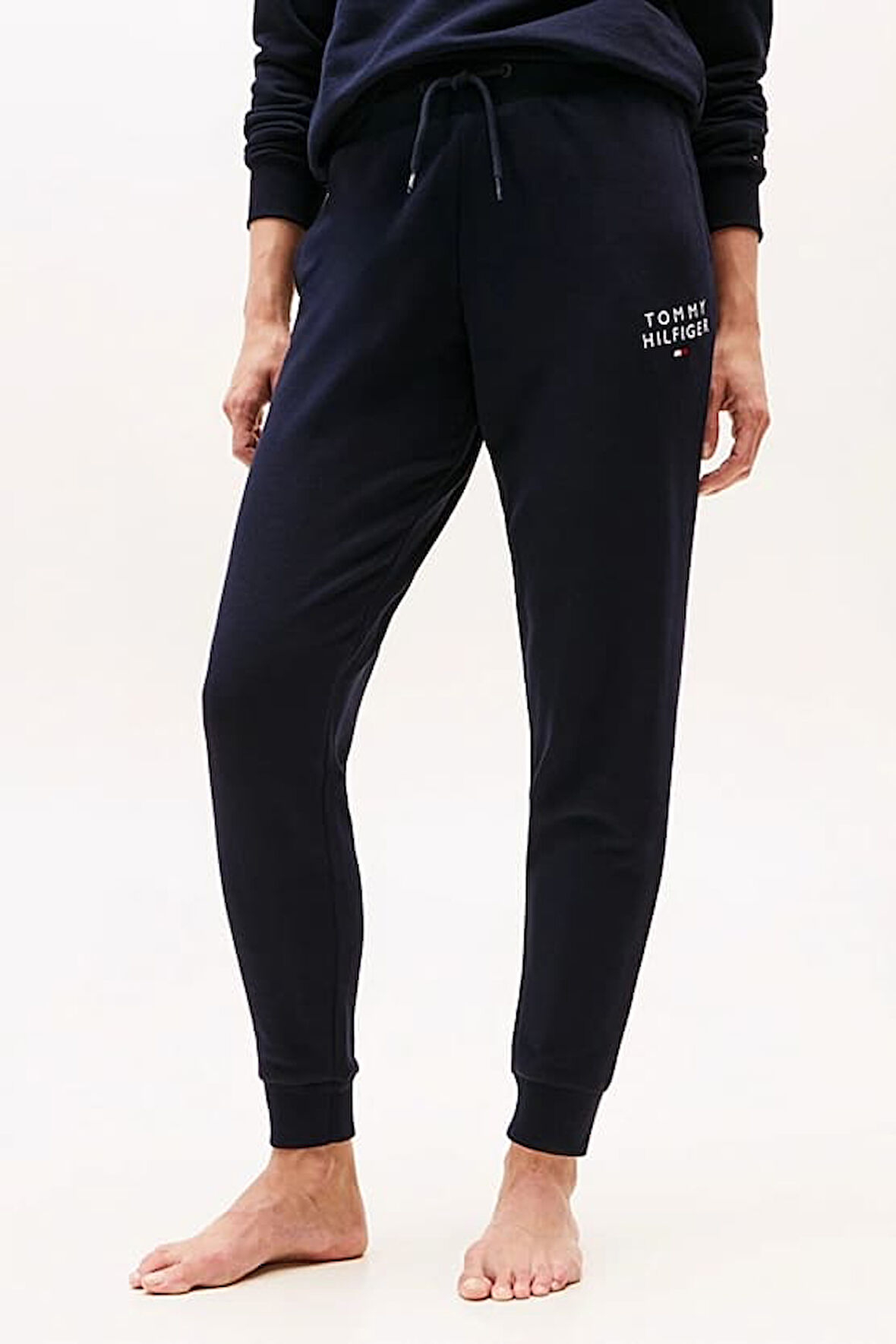 Kadın Th Manşetli Lounge Jogger Eşofman Altı - Lacivert | L