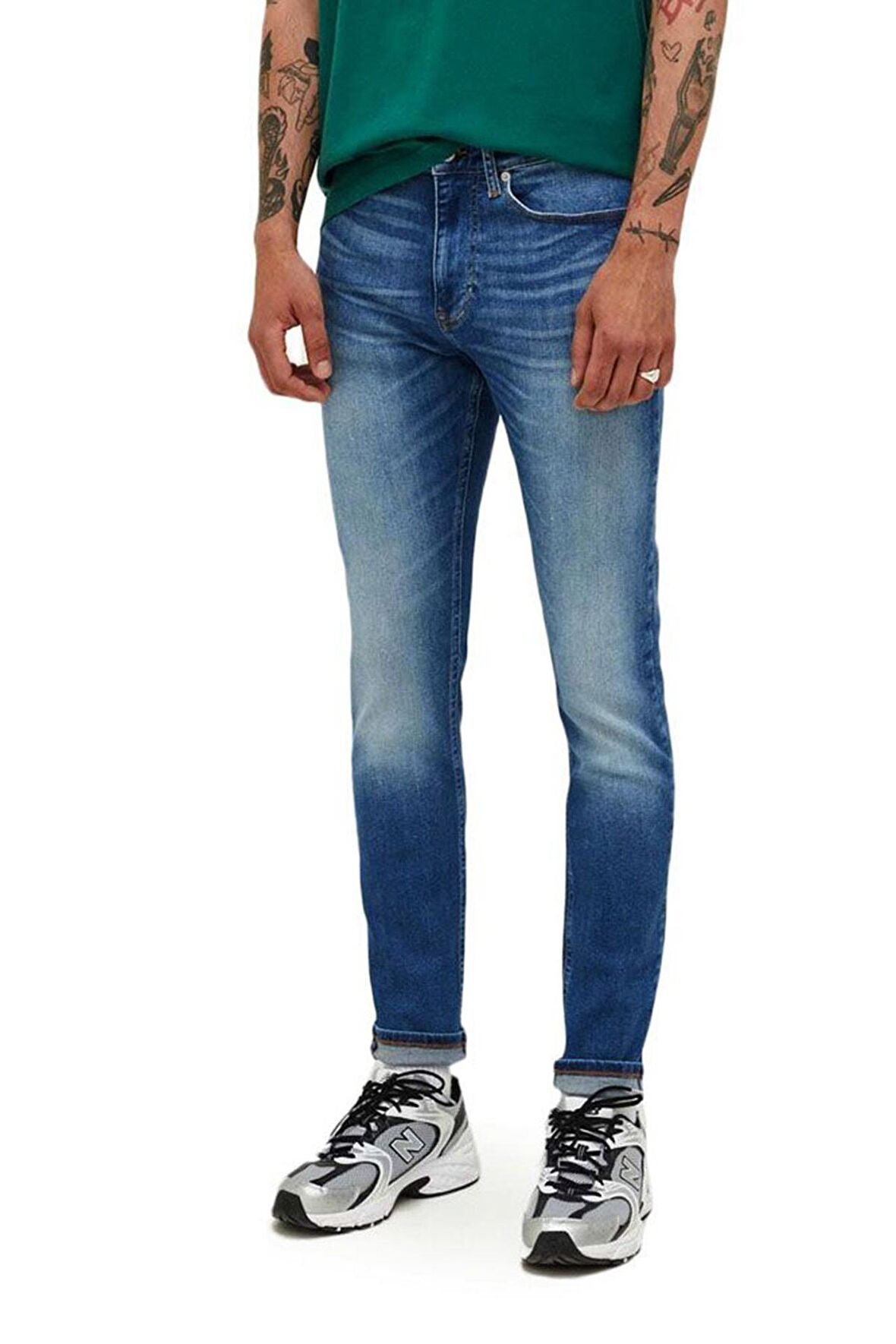 Erkek İndigo Jean ( Model Kodu : DM0DM16638 )