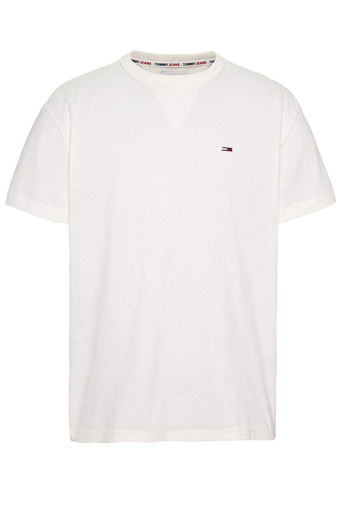 Tommy Hilfifer Tjm Clsc Rıb Detaıl Flag Tee Erkek Tişört
