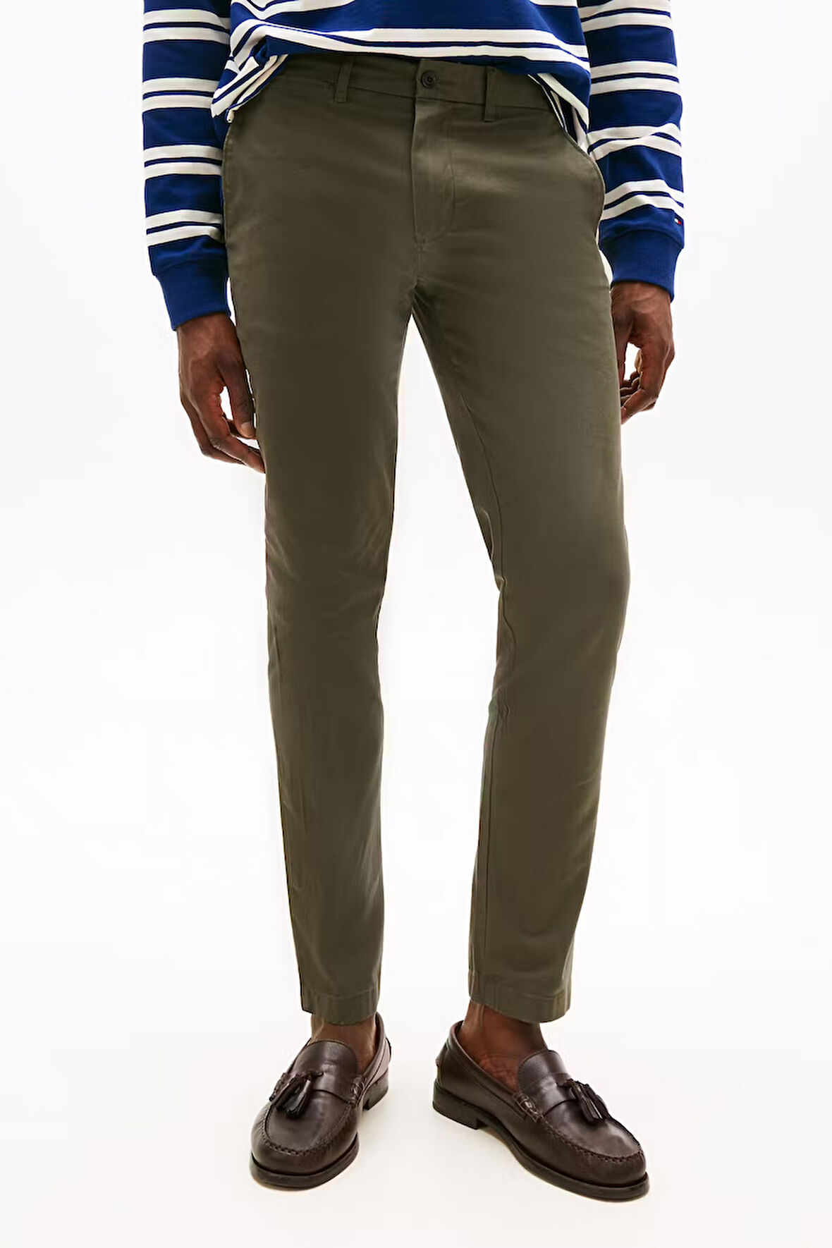 Erkek Chino Bleecker 1985 Pima Cotton Pantolon - Haki | 31/30
