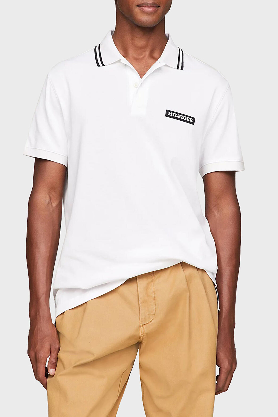 Tommy Hilfiger Erkek Polo Yaka T Shirt MW0MW33583 YBR