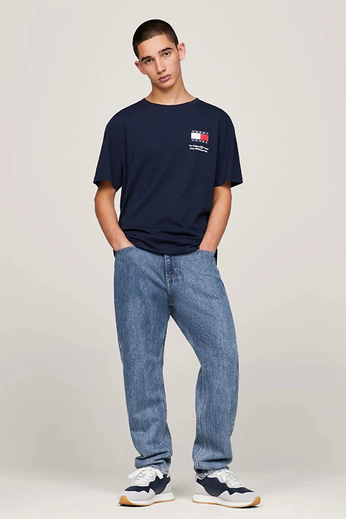 Tommy Hilfiger Erkek 2'li Lacivert T-Shirt