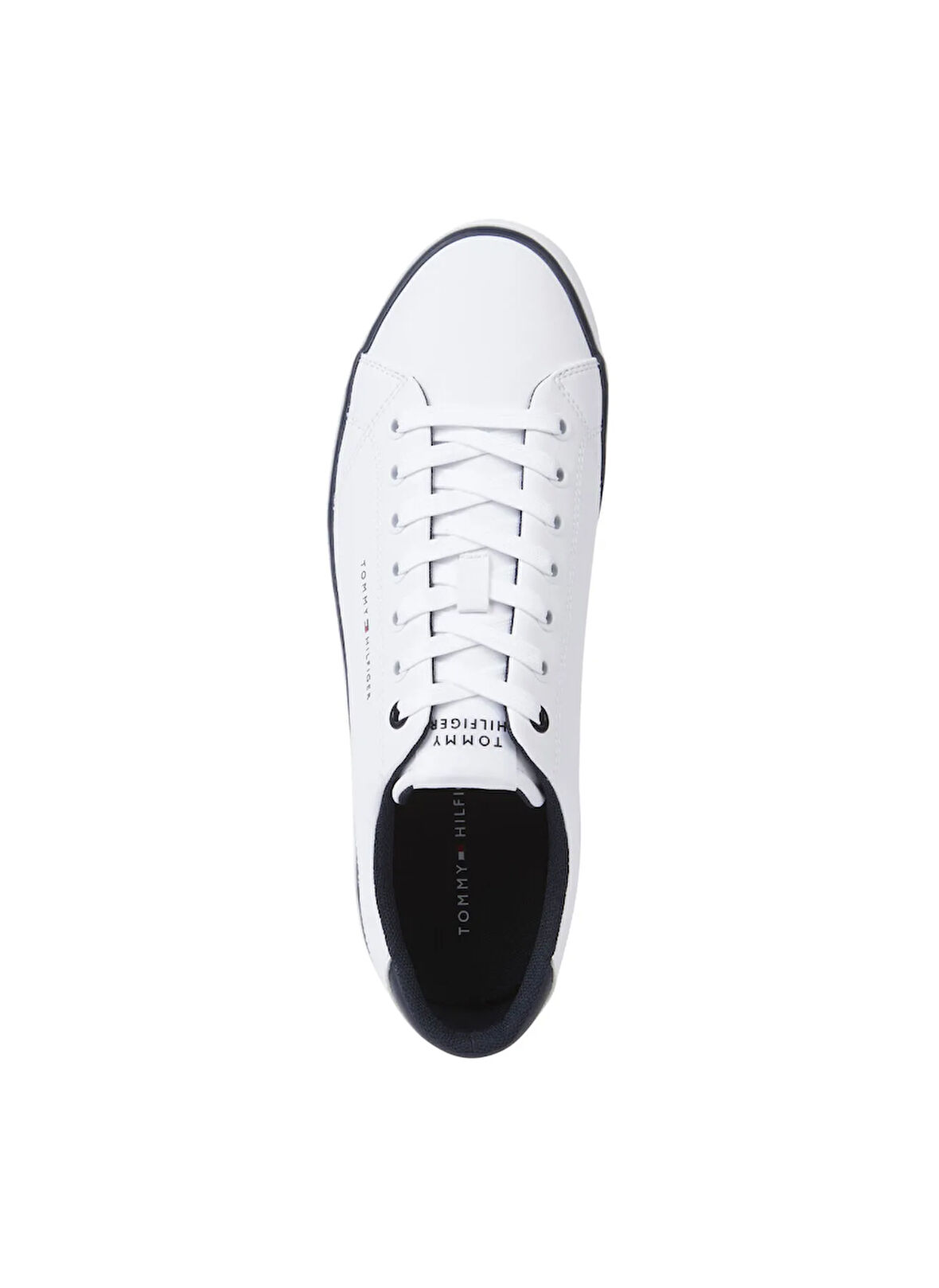 Tommy Hilfiger Beyaz Erkek Sneaker TH HI VULC CORE LOW LEATHER
