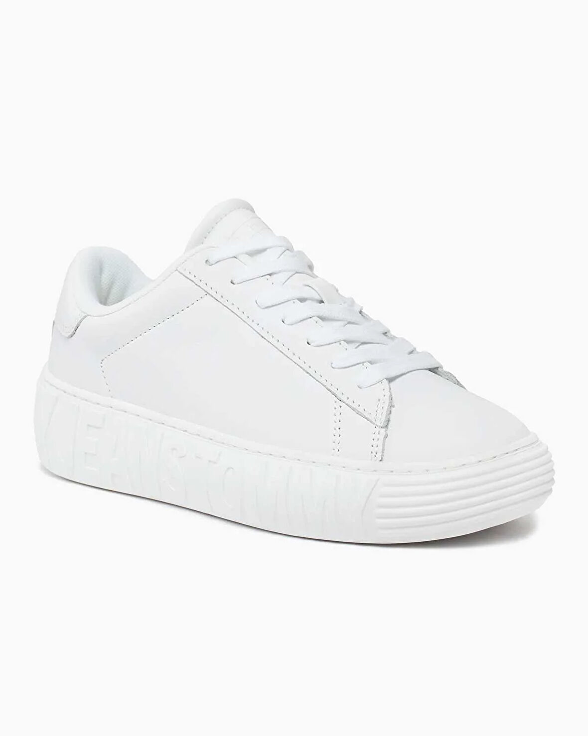 Leather Cupsole Low Top Sneakers