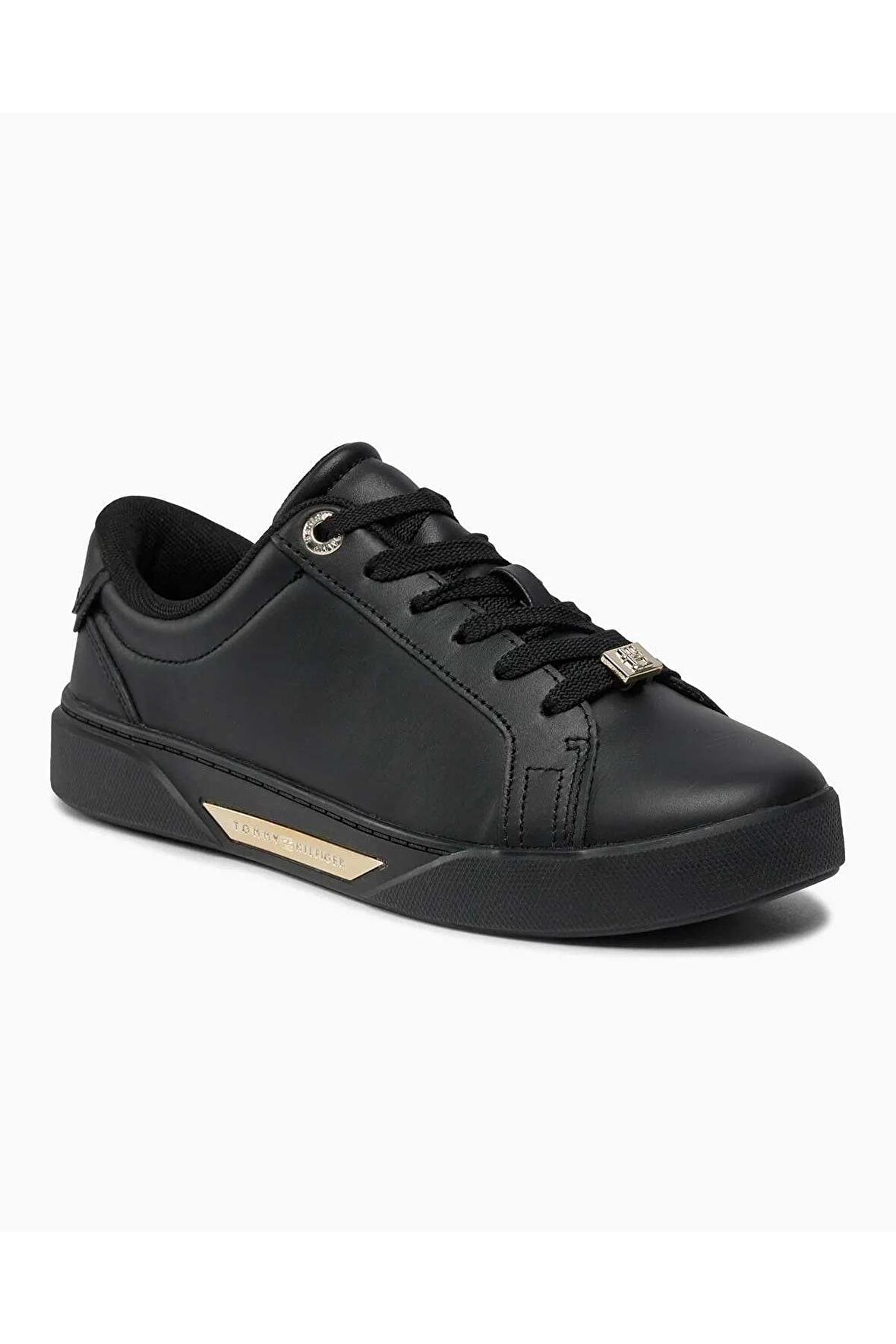 Kadın Tommy Hilfiger Golden Court Low Top Sneakers FW0FW07702