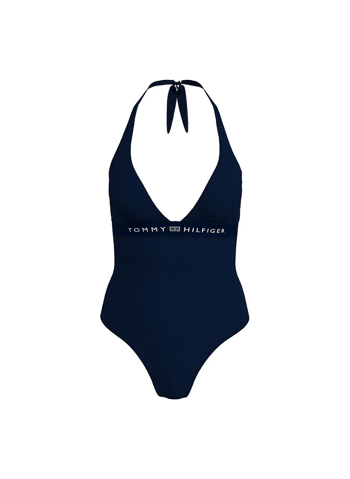 Tommy Hilfiger Lacivert Kadın Mayo HALTER ONE PIECE RP, DW5 UW0UW05259