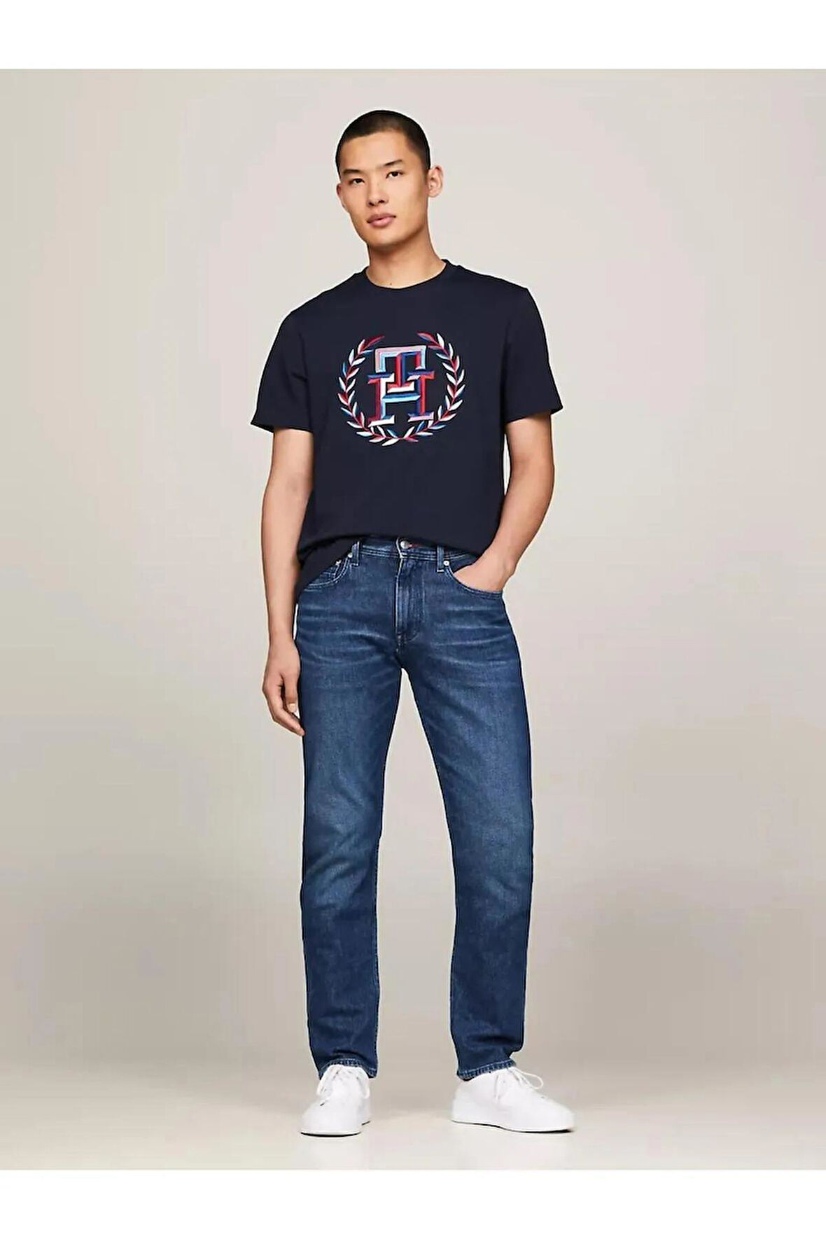 Tommy HilfigerLaurel Multıcolour Tee Erkek T-Shirt MW0MW34393DW5